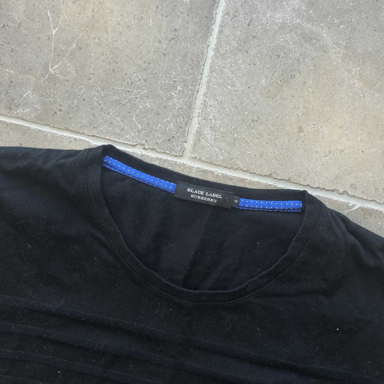 Burberry Black Label Striped Long Sleeve T Shirt M