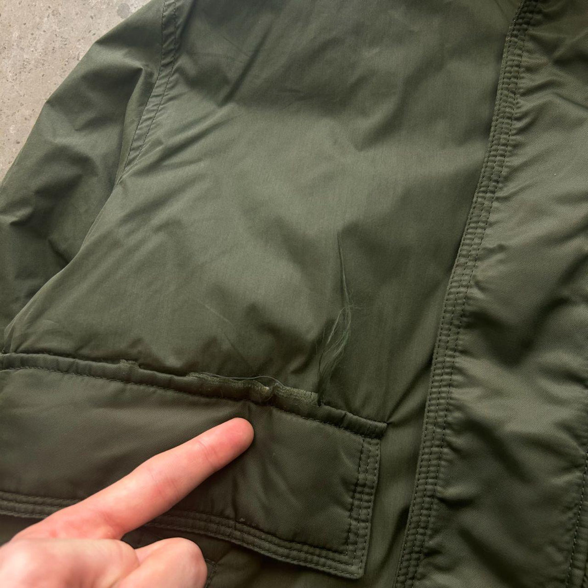 Diesel Fur Hood Padded Bomber Jacket M