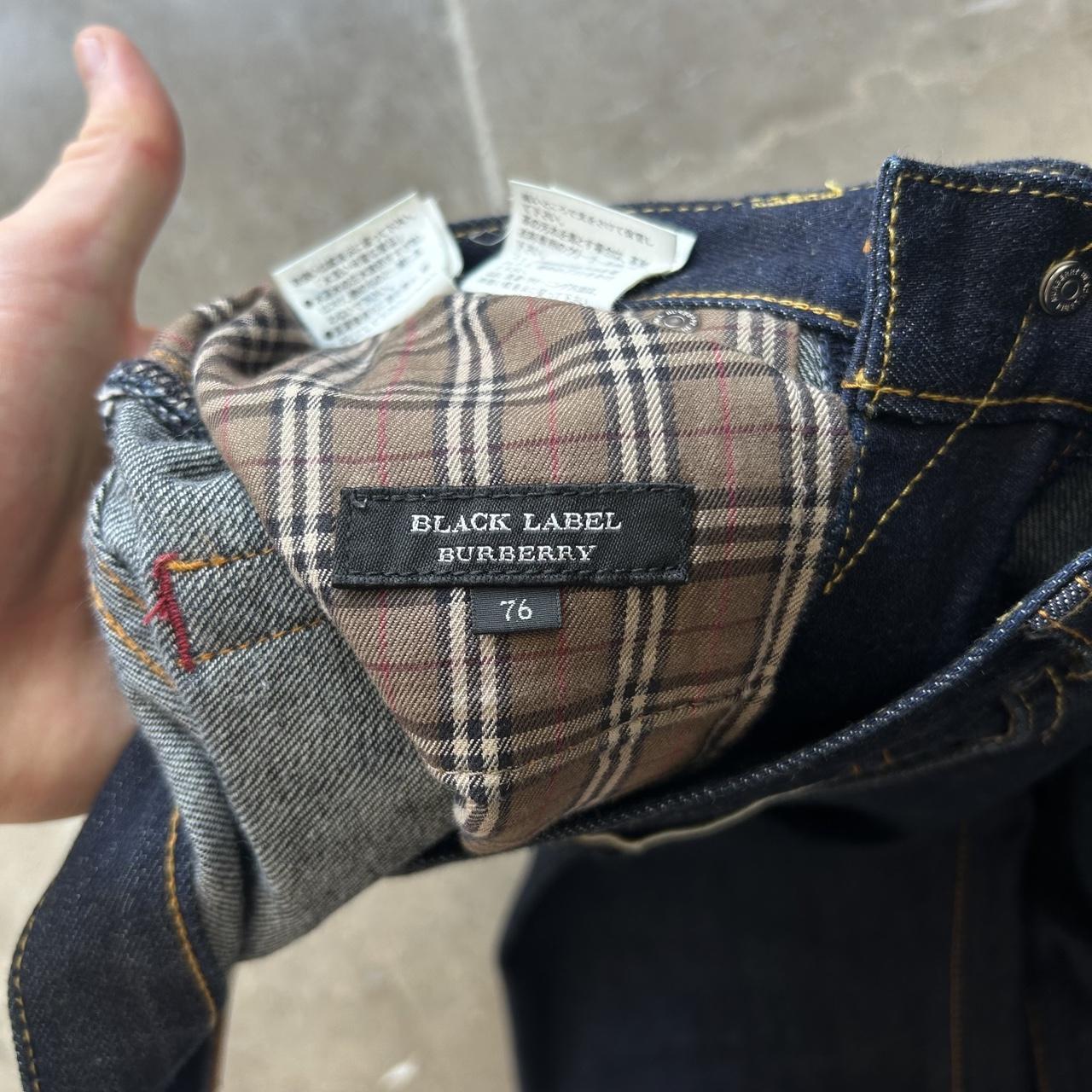 Vintage Burberry Black Label Slim Straight Selvage Denim Jeans W30 L30