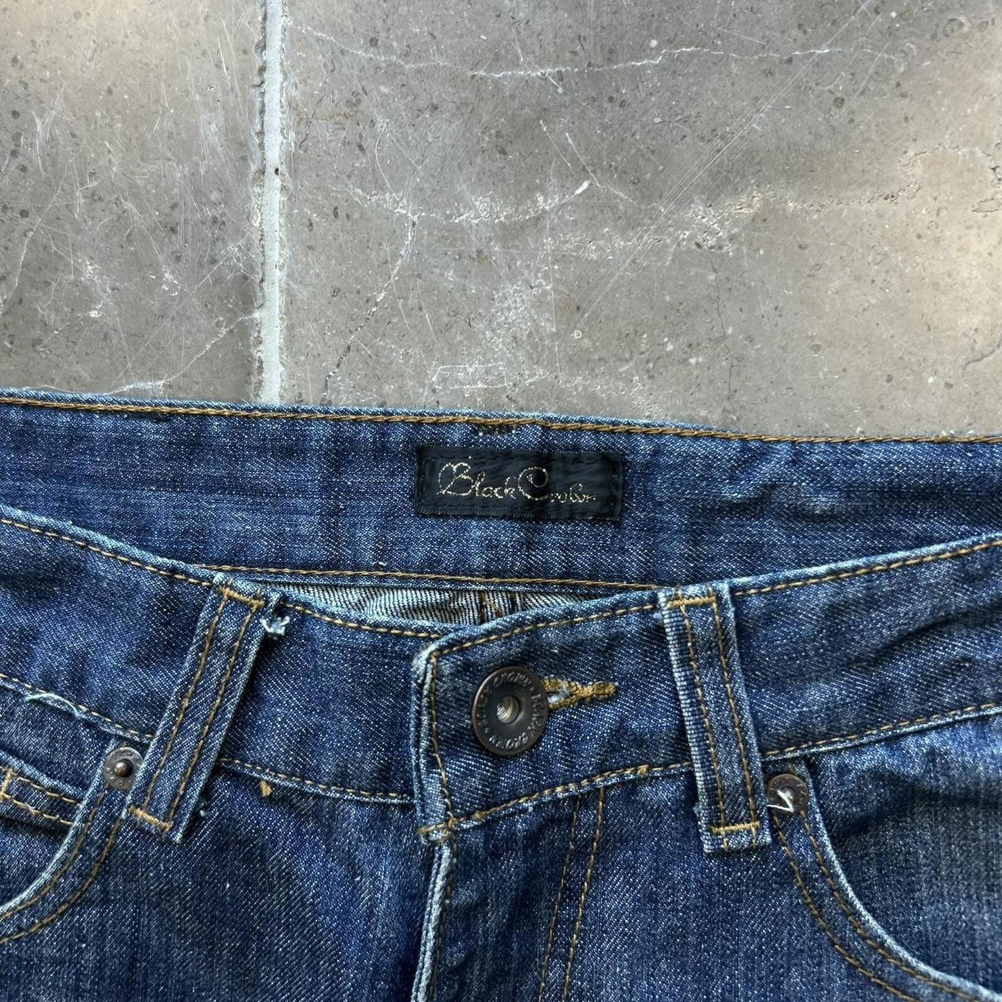 Vintage Japan Style Flared Faded Jeans W28 L31