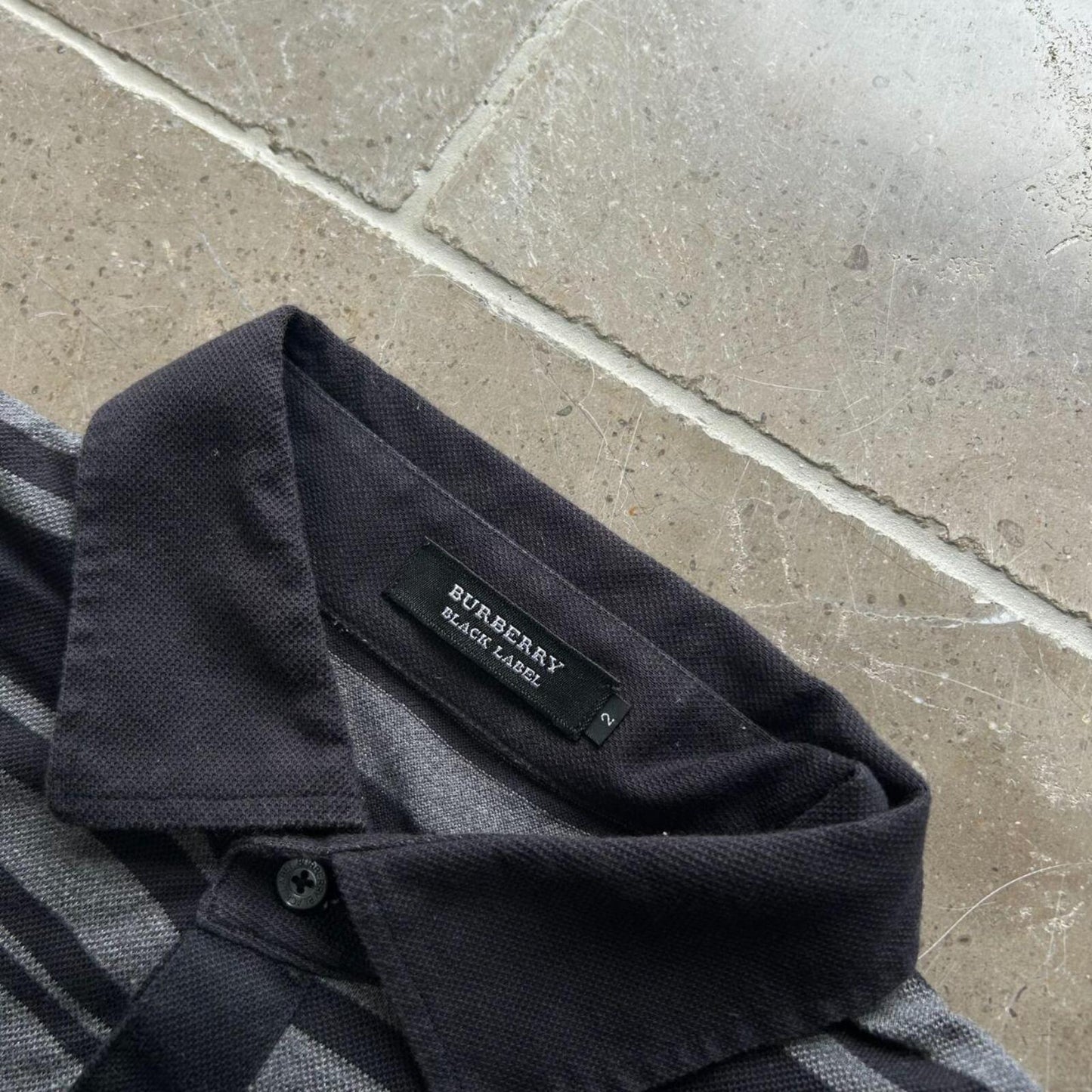 Burberry Black Label Striped Polo Shirt S
