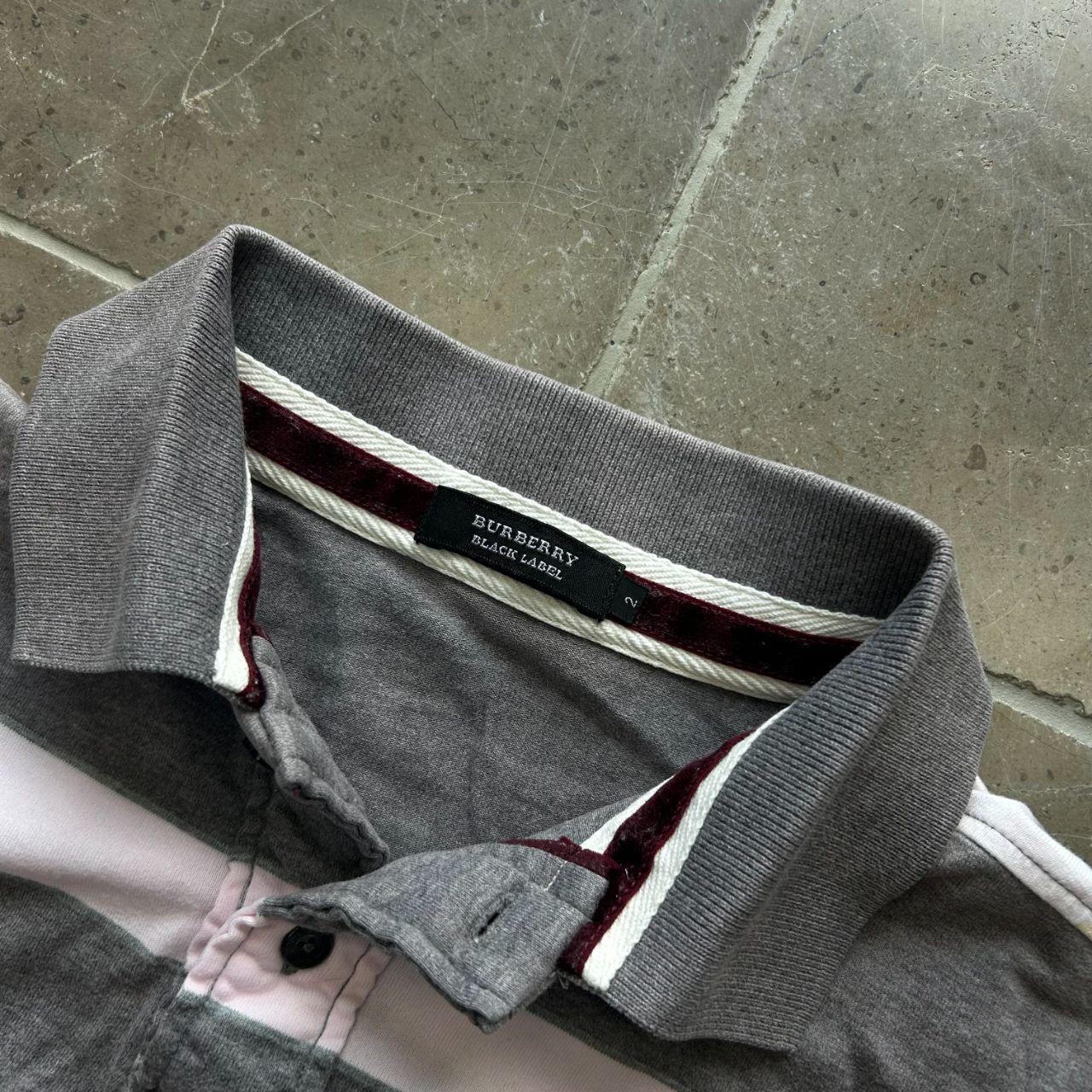 Burberry Black Label Striped Polo Shirt S
