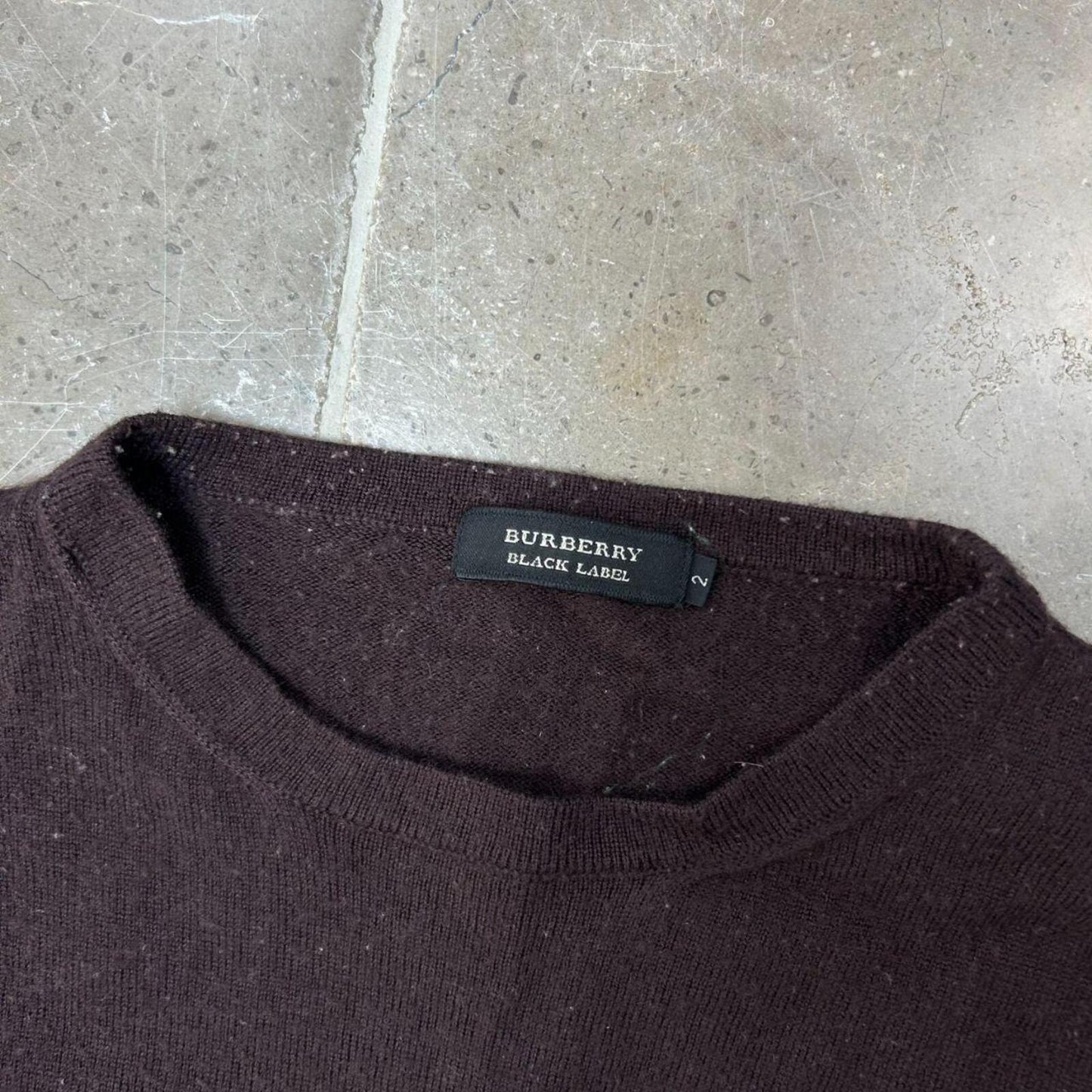 Burberry Black Label Logo Knit Jumper XS