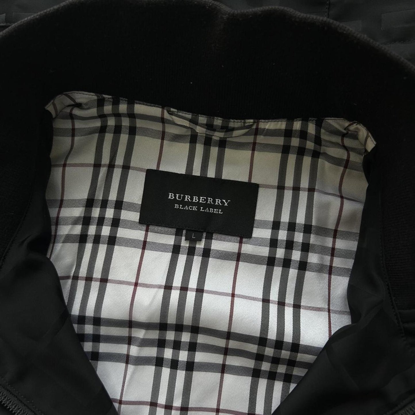 Burberry Black Label Shadow Check Lightweight Windbreaker Jacket M