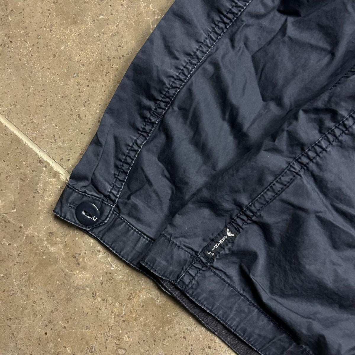 Vintage Armani Jeans Clasp Sniper Hood Windbreaker Jacket L