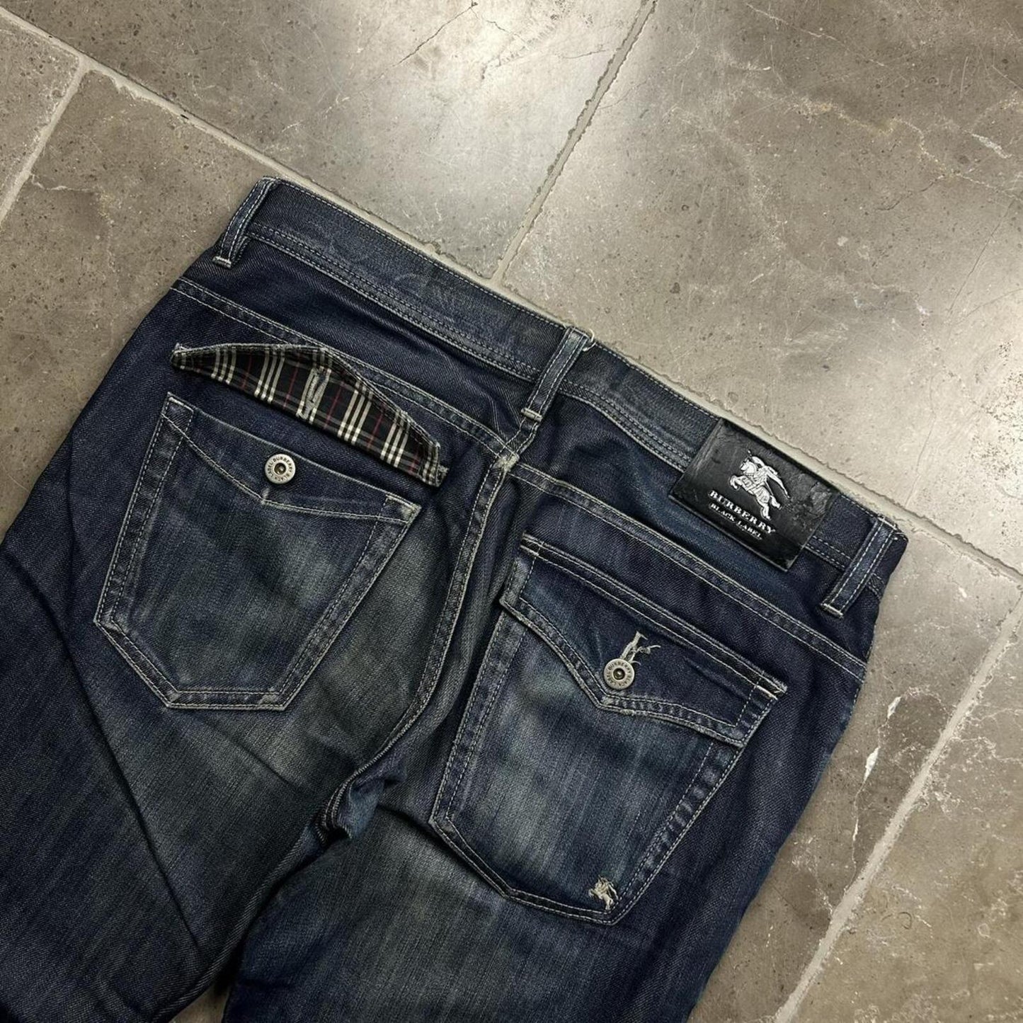 Vintage Burberry Black Label Relaxed Straight Jeans W32 L30
