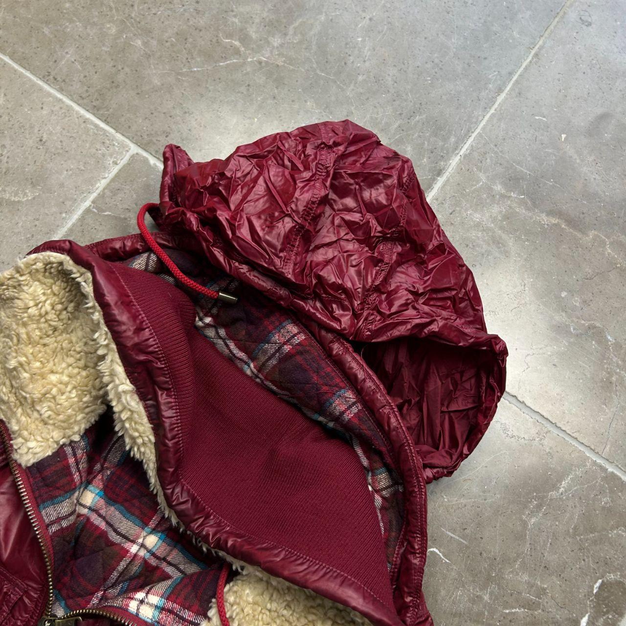 Dolce & Gabbana Red Multi Pockets Cargo Puffer Bomber Jacket M