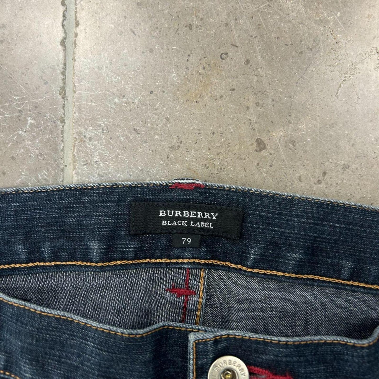 Vintage Burberry Black Label Relaxed Straight Jeans W32 L28
