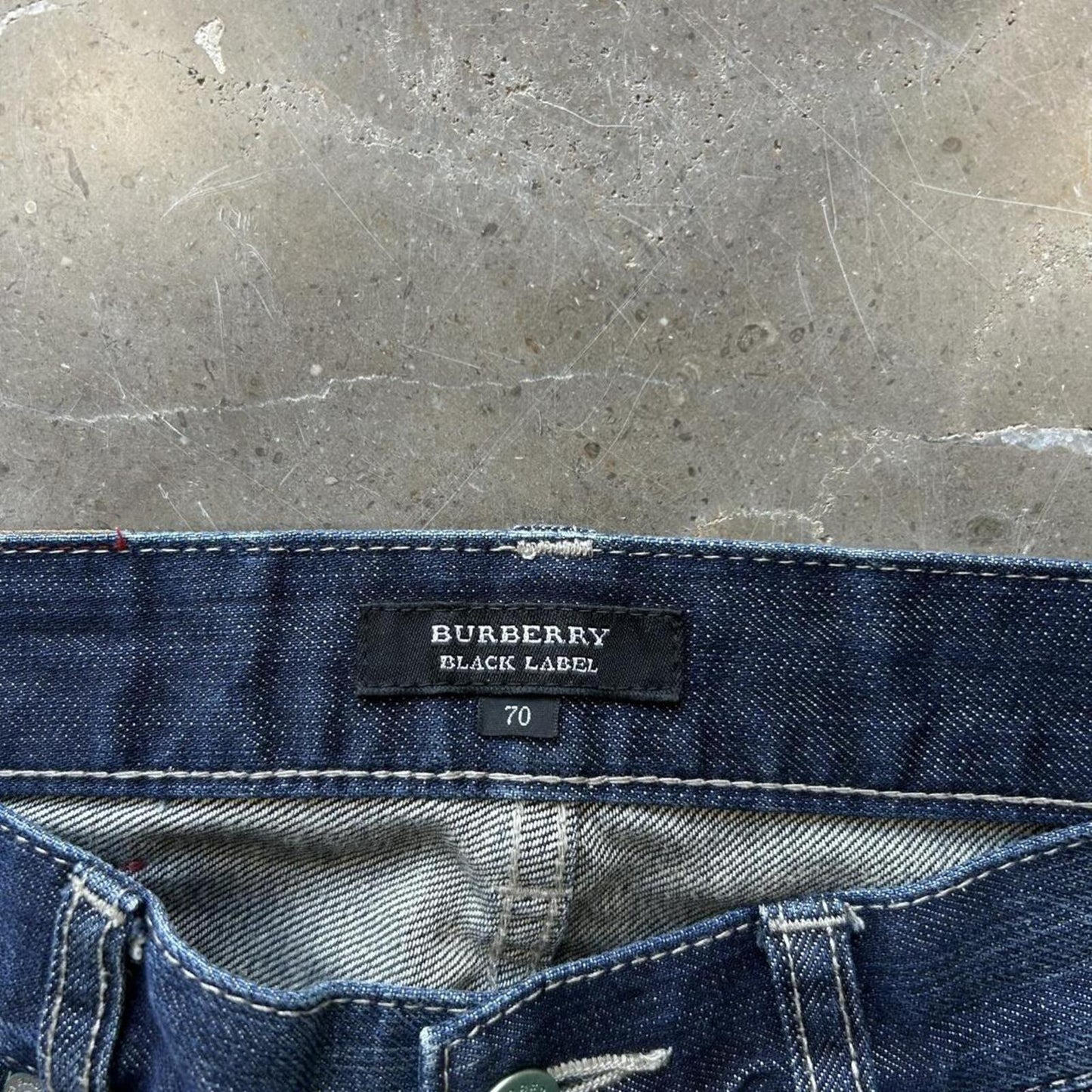 Vintage Burberry Black Label Straight Raw Denim Jeans W29 L32’