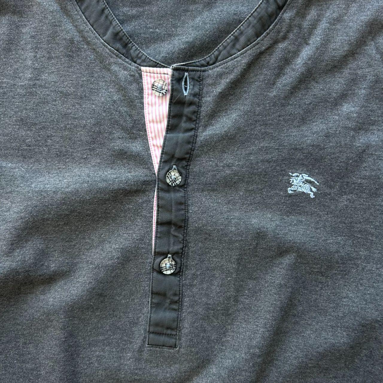 Burberry Black Label Long Sleeve Henley T Shirt S