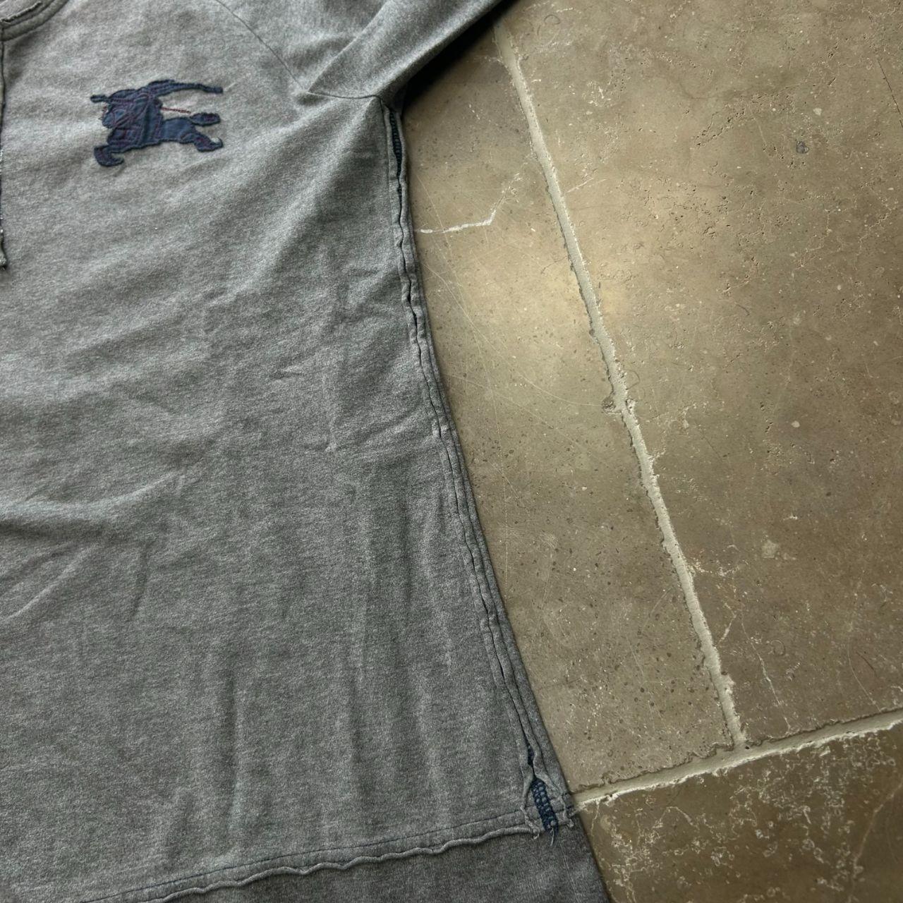 Burberry Black Label Big Logo Henley T Shirt S