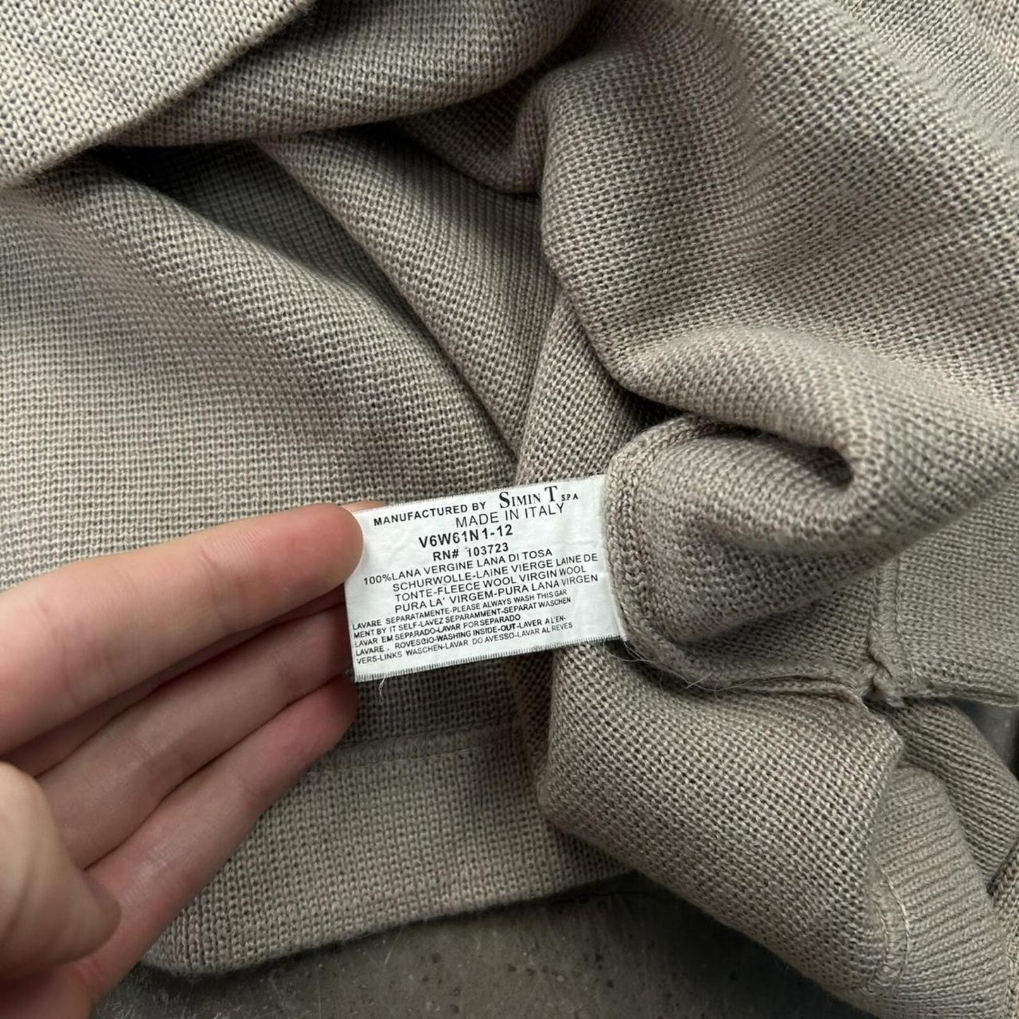 Vintage Armani Jeans Knitted Quarter Zip Jumper M