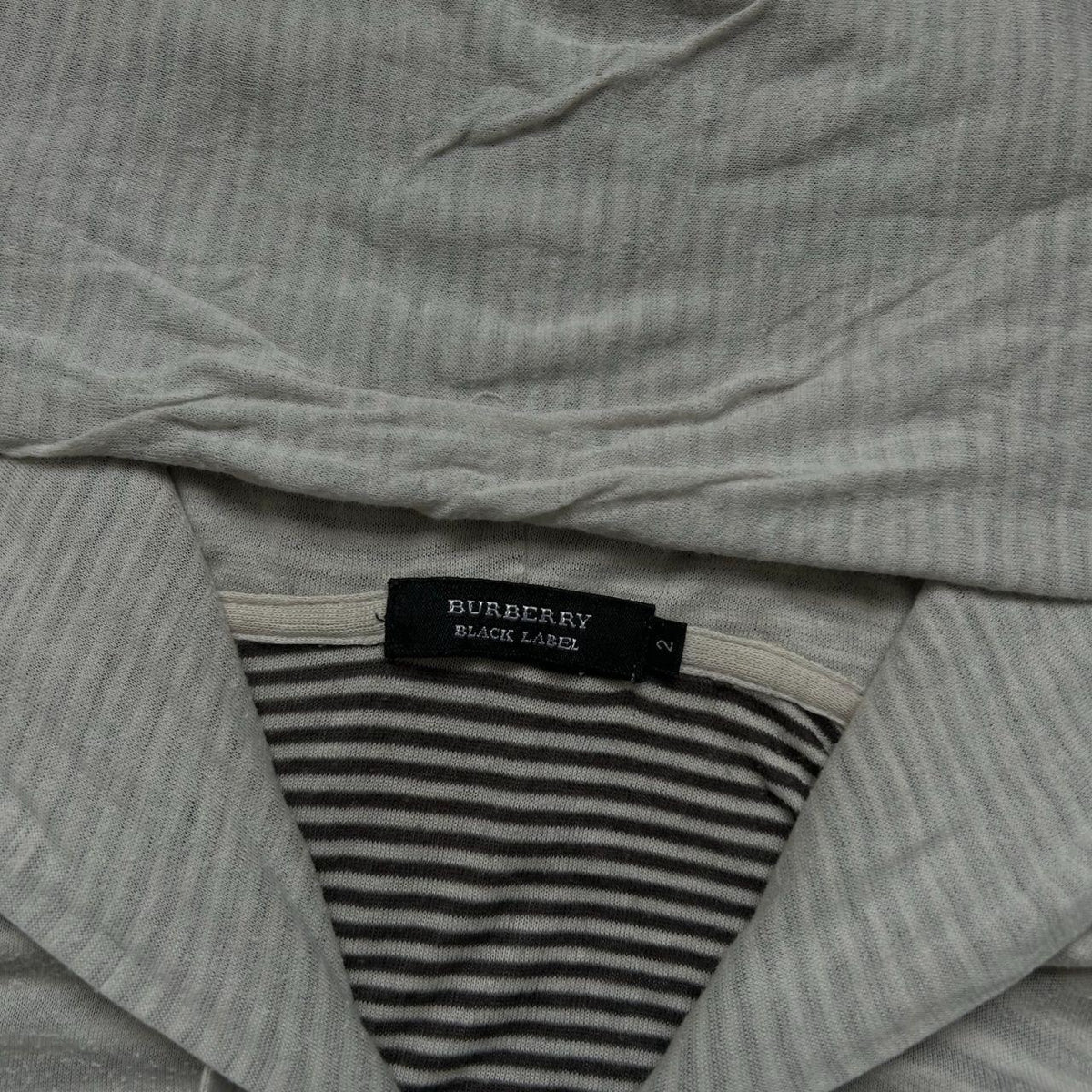 Burberry Black Label Striped Zip Up Hoodie