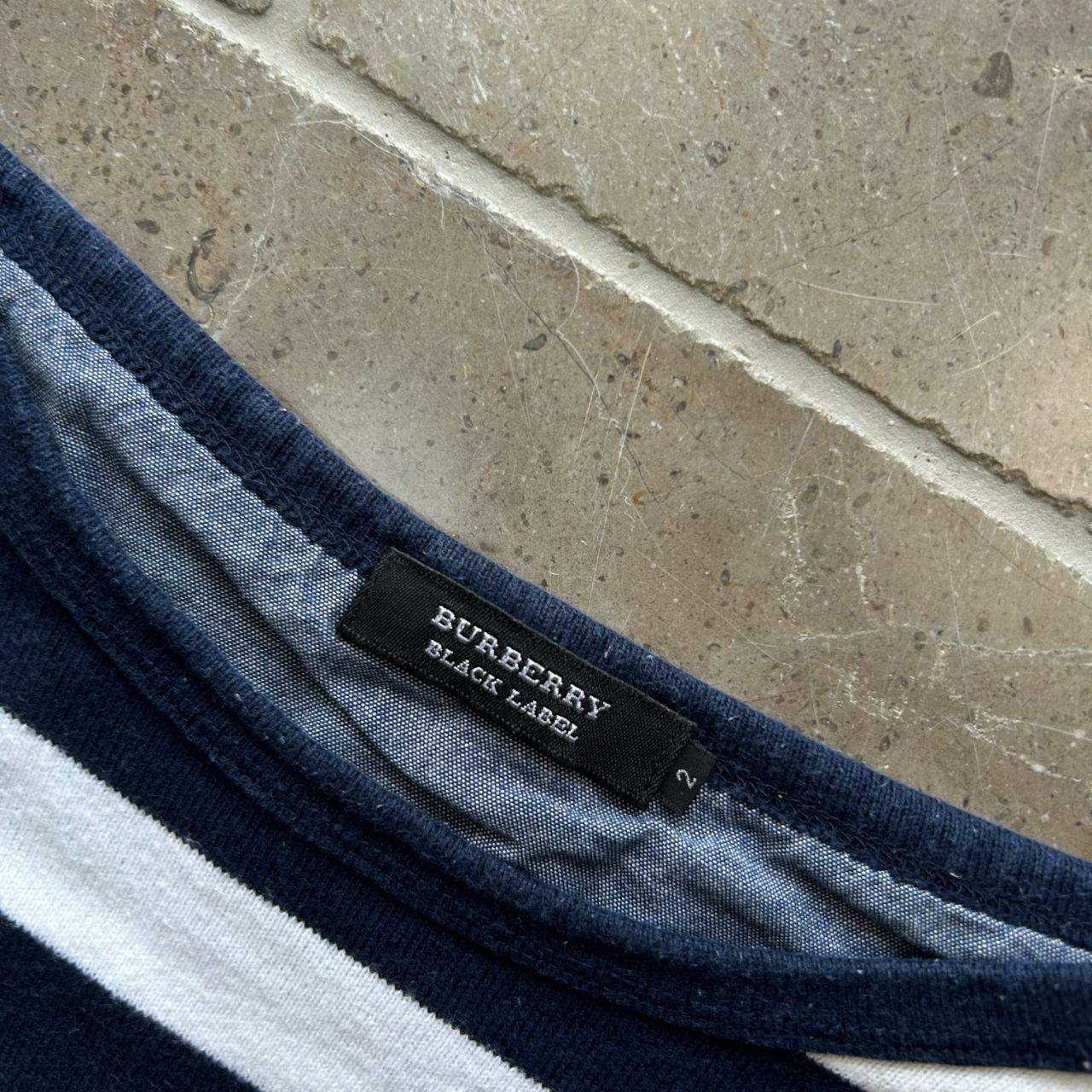 Burberry Black Label Striped Long Sleeve T Shirt S