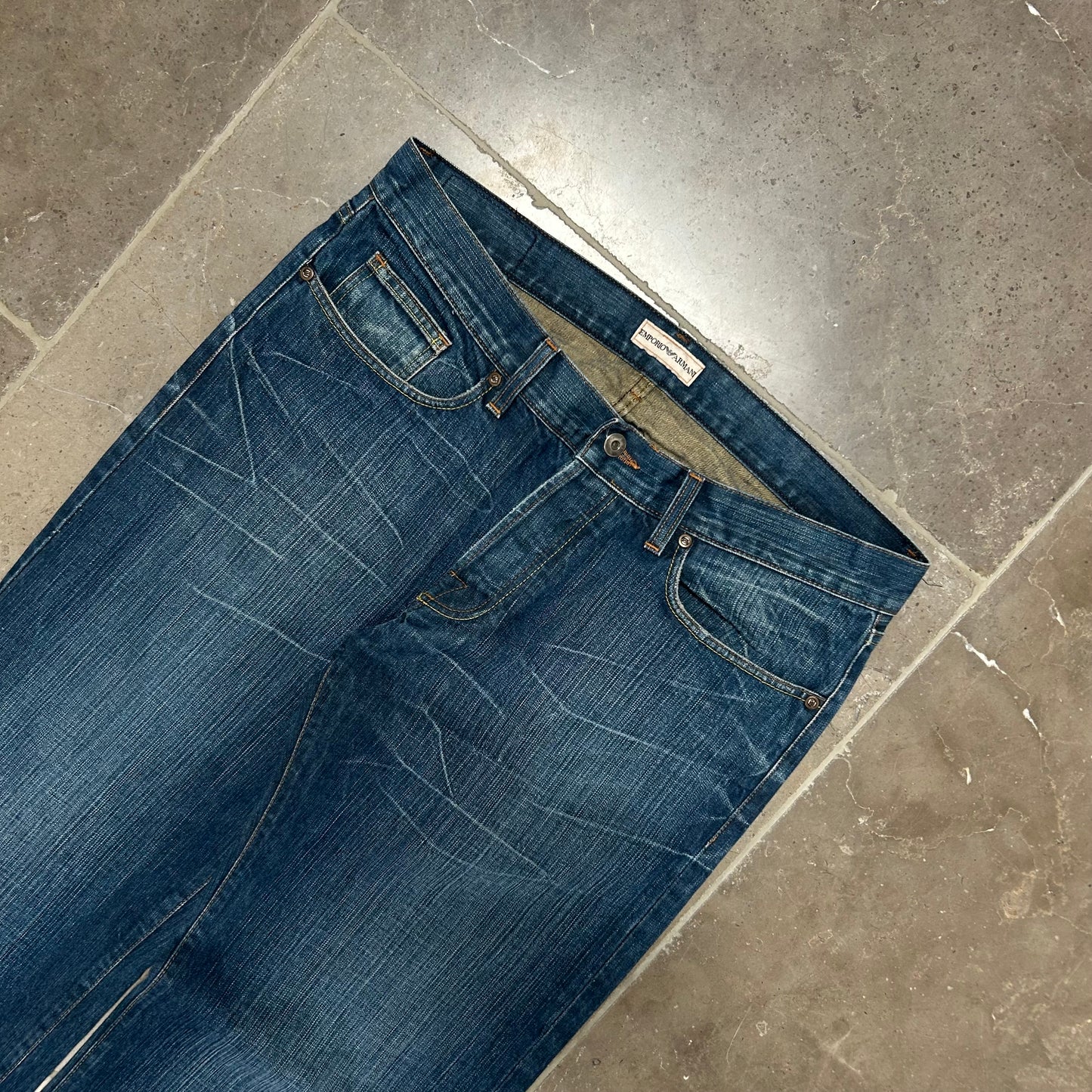 Vintage Armani Jeans Denim Baggy Jeans W36 L34