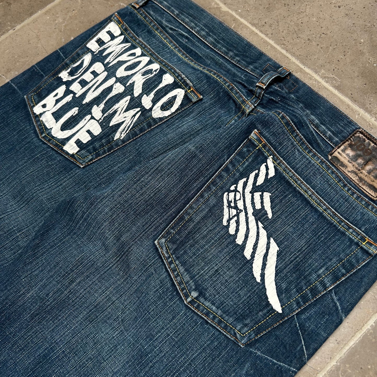 Vintage Armani Jeans Denim Baggy Jeans W36 L34