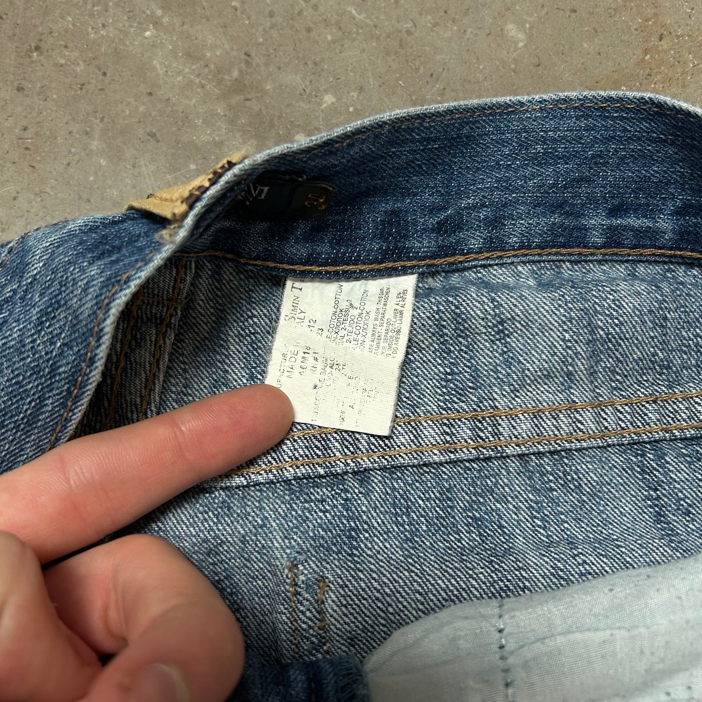 Vintage Armani Jeans Denim Baggy Jeans W34 L32