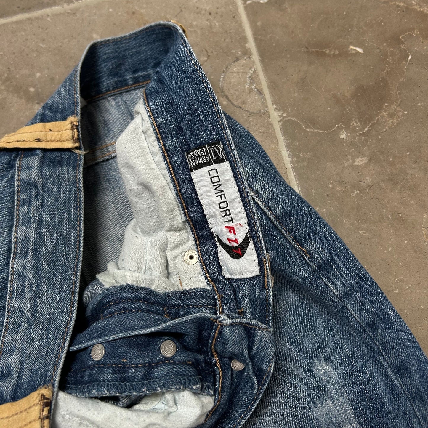 Vintage Armani Jeans Denim Baggy Jeans W34 L32