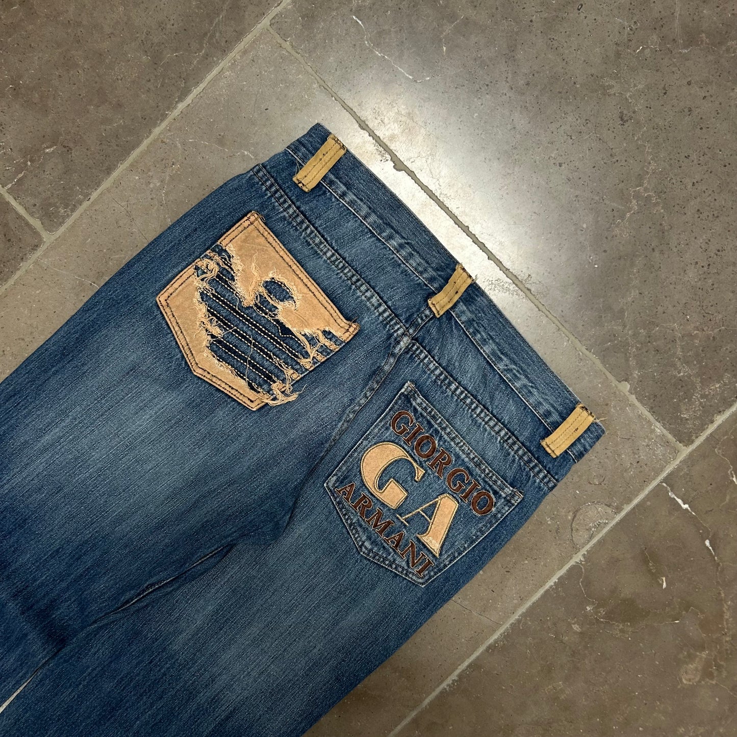 Vintage Armani Jeans Denim Baggy Jeans W34 L32