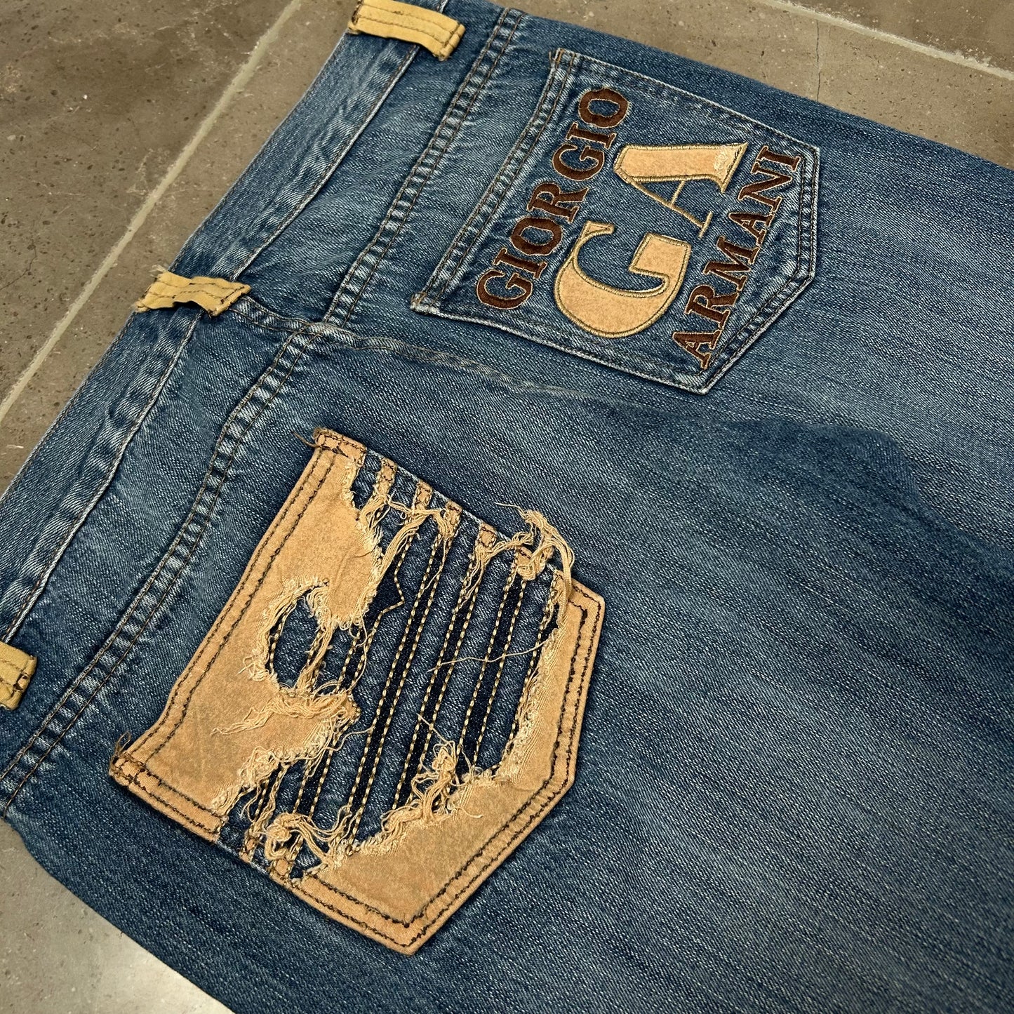 Vintage Armani Jeans Denim Baggy Jeans W34 L32