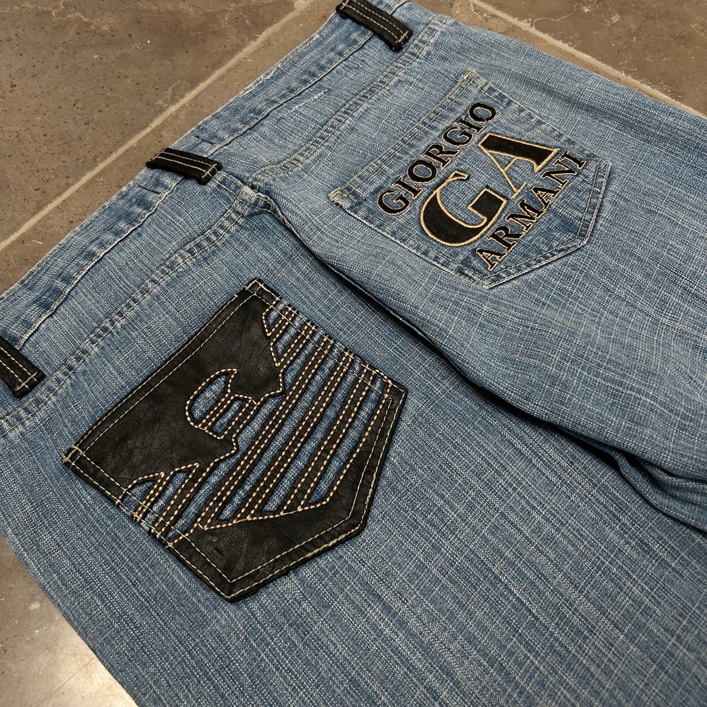 Vintage Armani Jeans Denim Baggy Jeans W36 L31