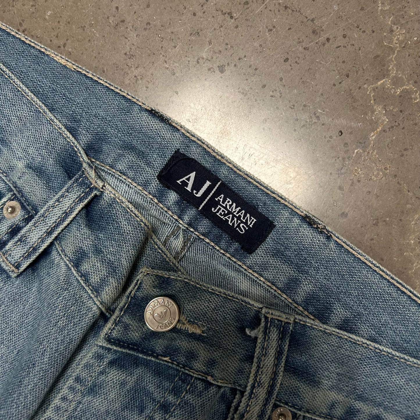 Vintage Armani Jeans Denim Baggy Jeans W34 L33