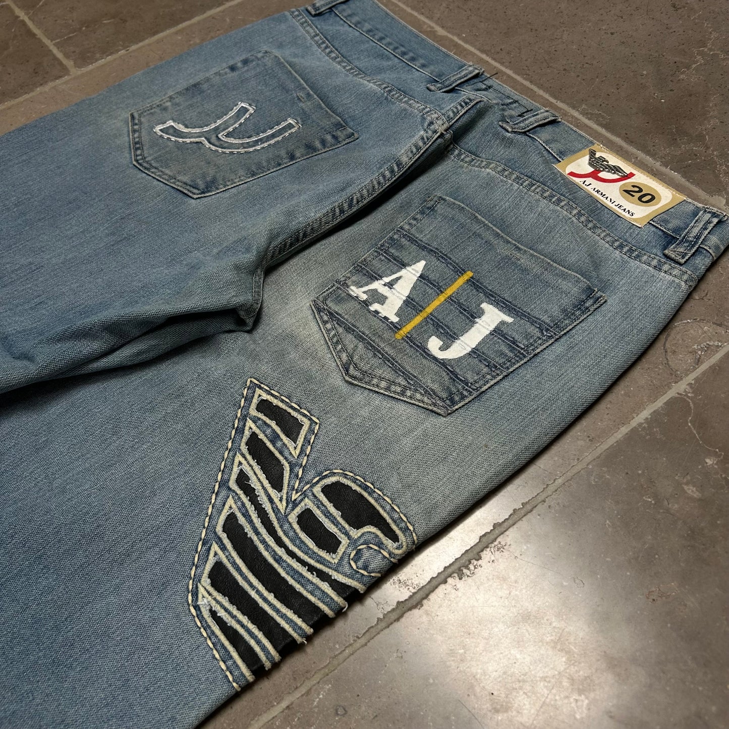 Vintage Armani Jeans Denim Baggy Jeans W34 L33