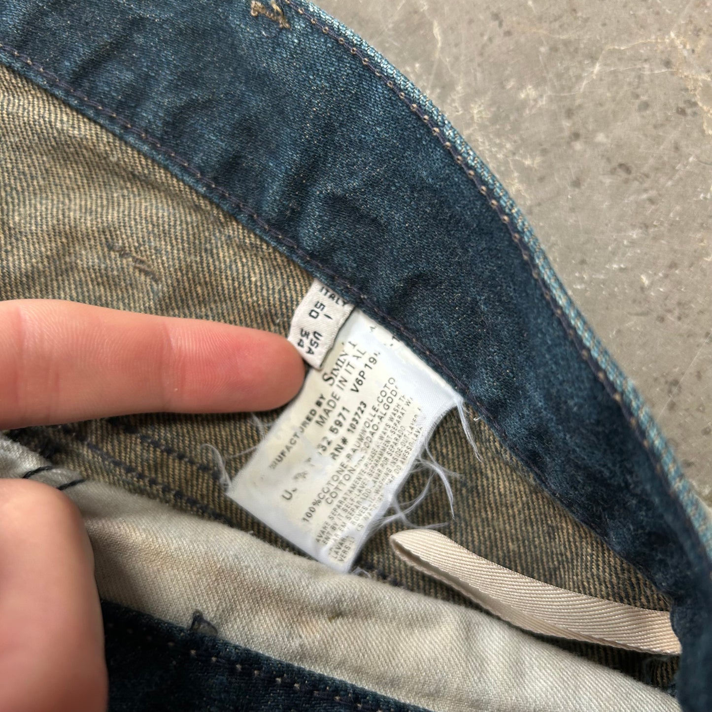 Vintage Armani Jeans Denim Baggy Jeans W34 L34