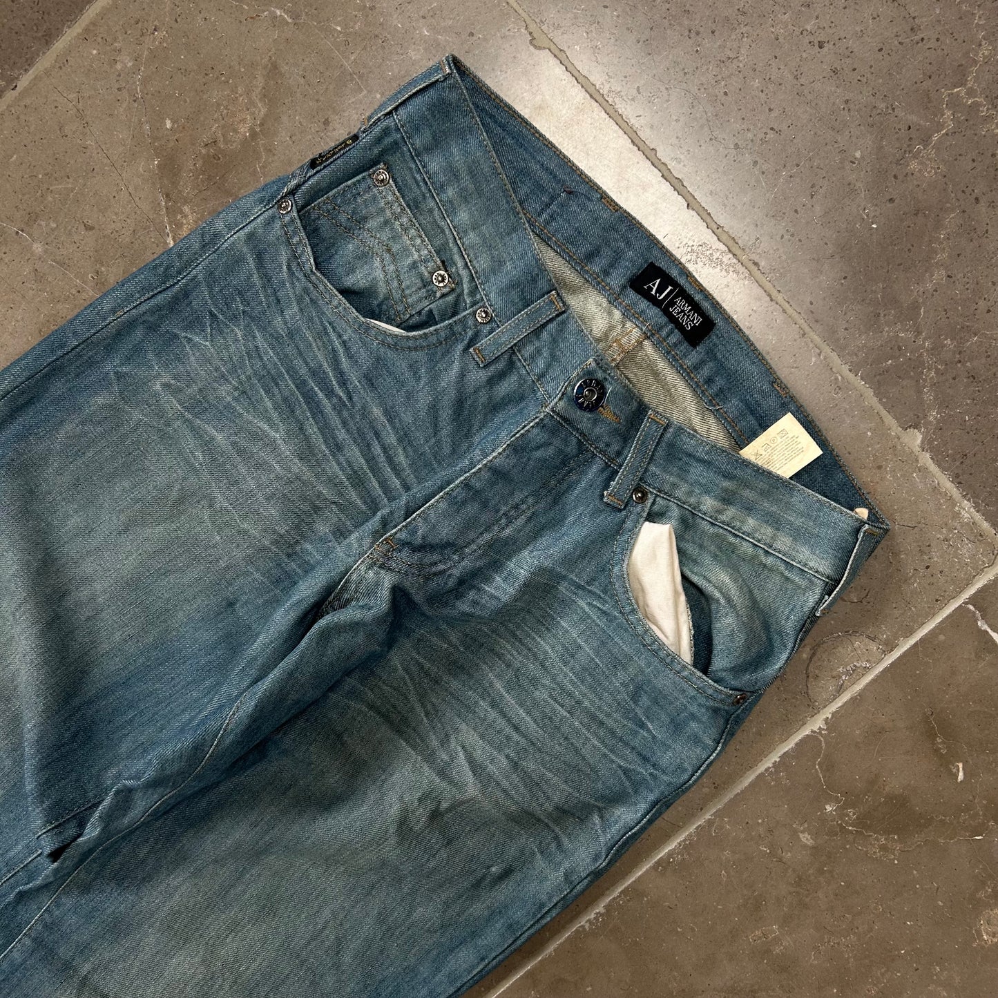 Vintage Armani Jeans Denim Baggy Jeans W32 L32