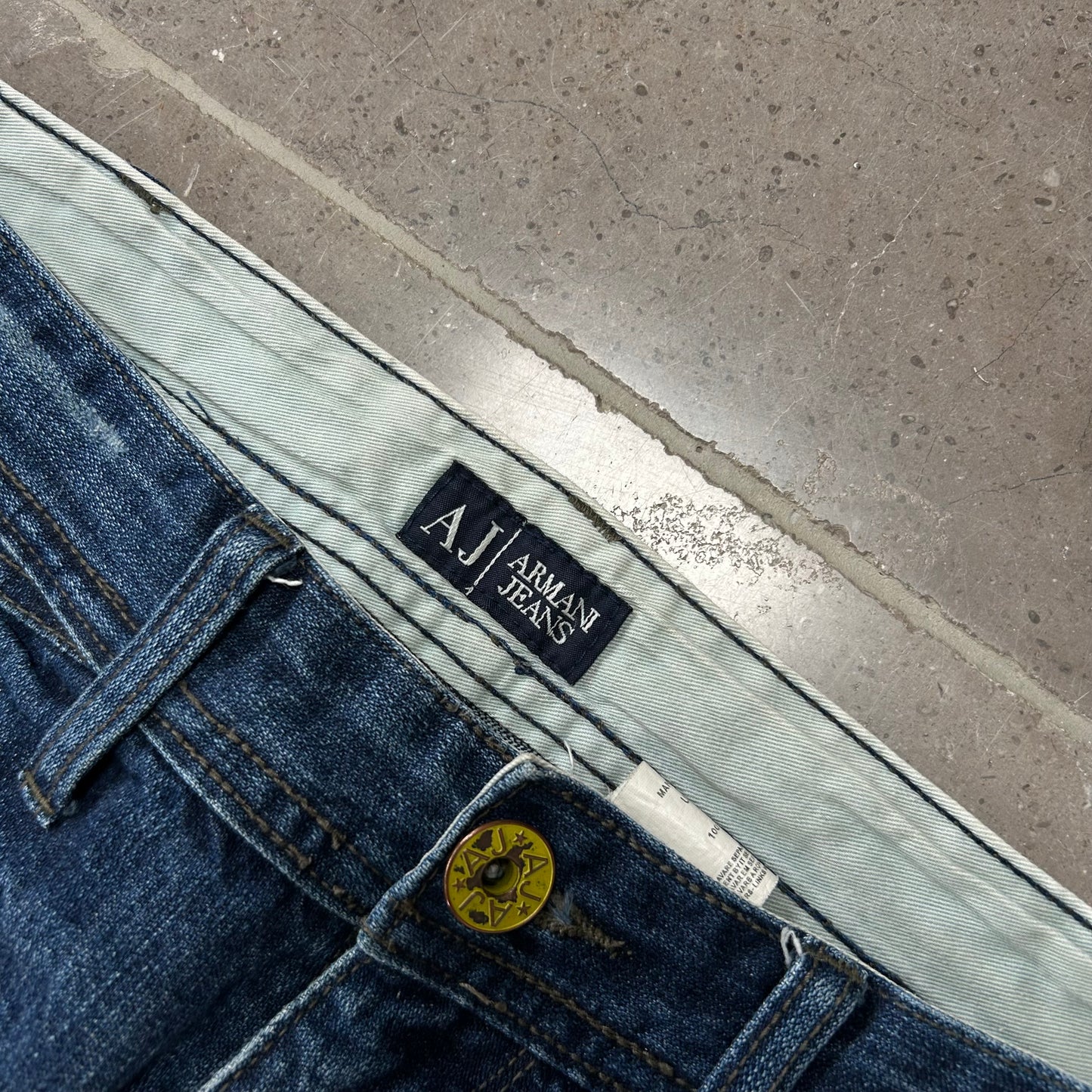 Vintage Armani Jeans Denim Baggy Jeans W34 L31