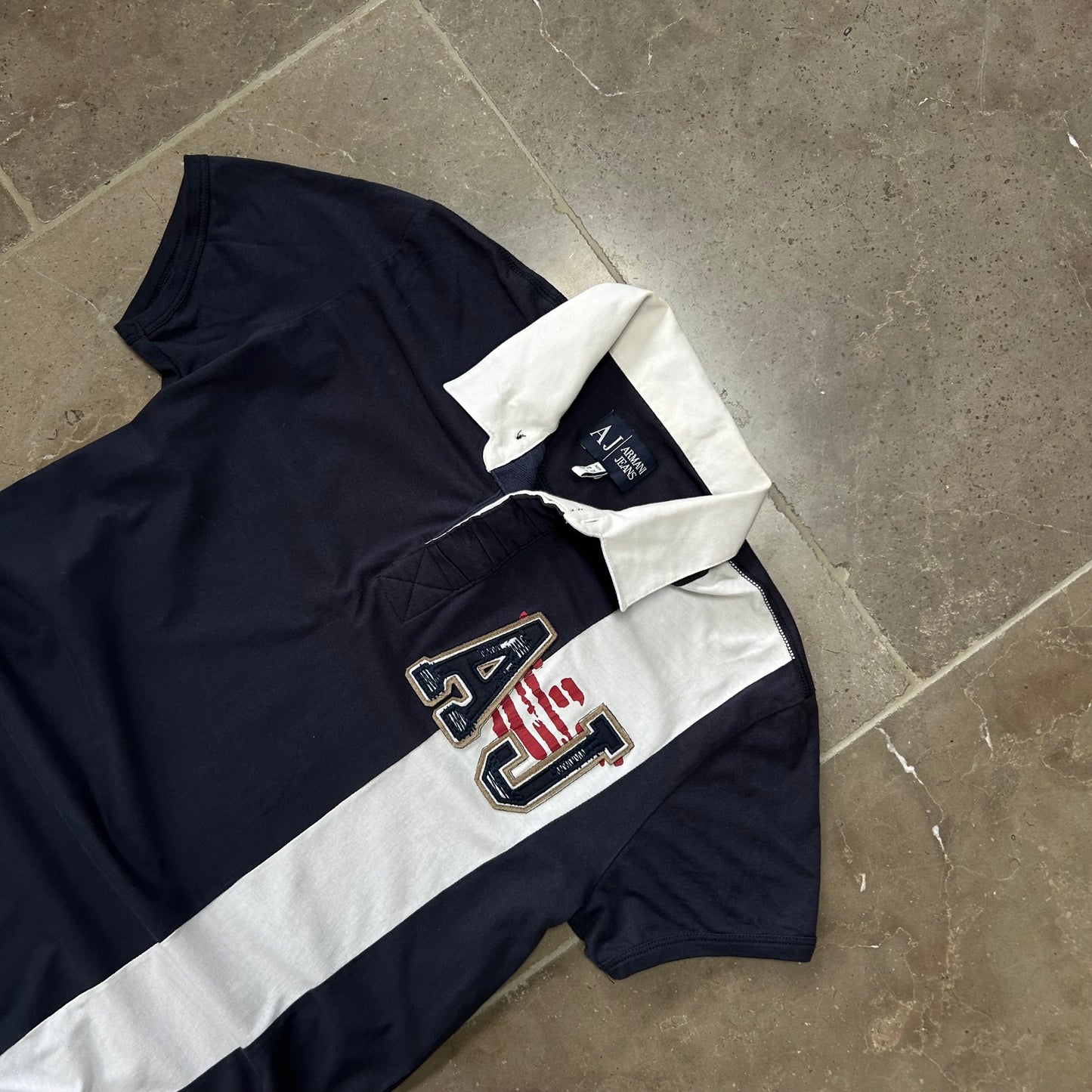 Vintage Armani Jeans Polo Shirt Size L