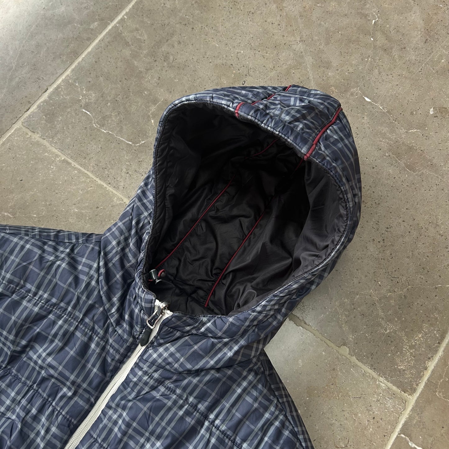 Vintage Armani Jeans Reversible Puffer Jacket Size M