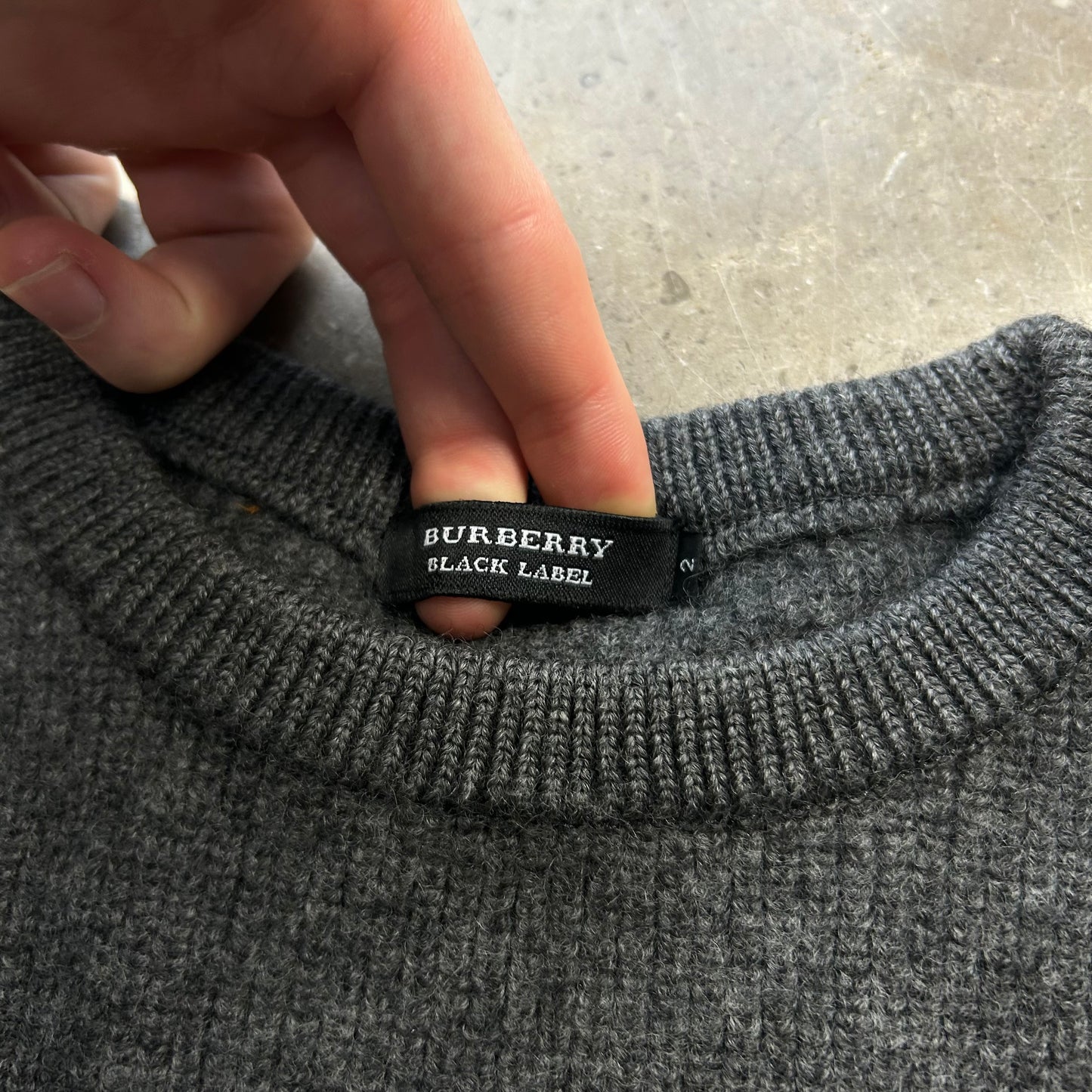 Burberry Black Label Nova Check Knit Jumper S