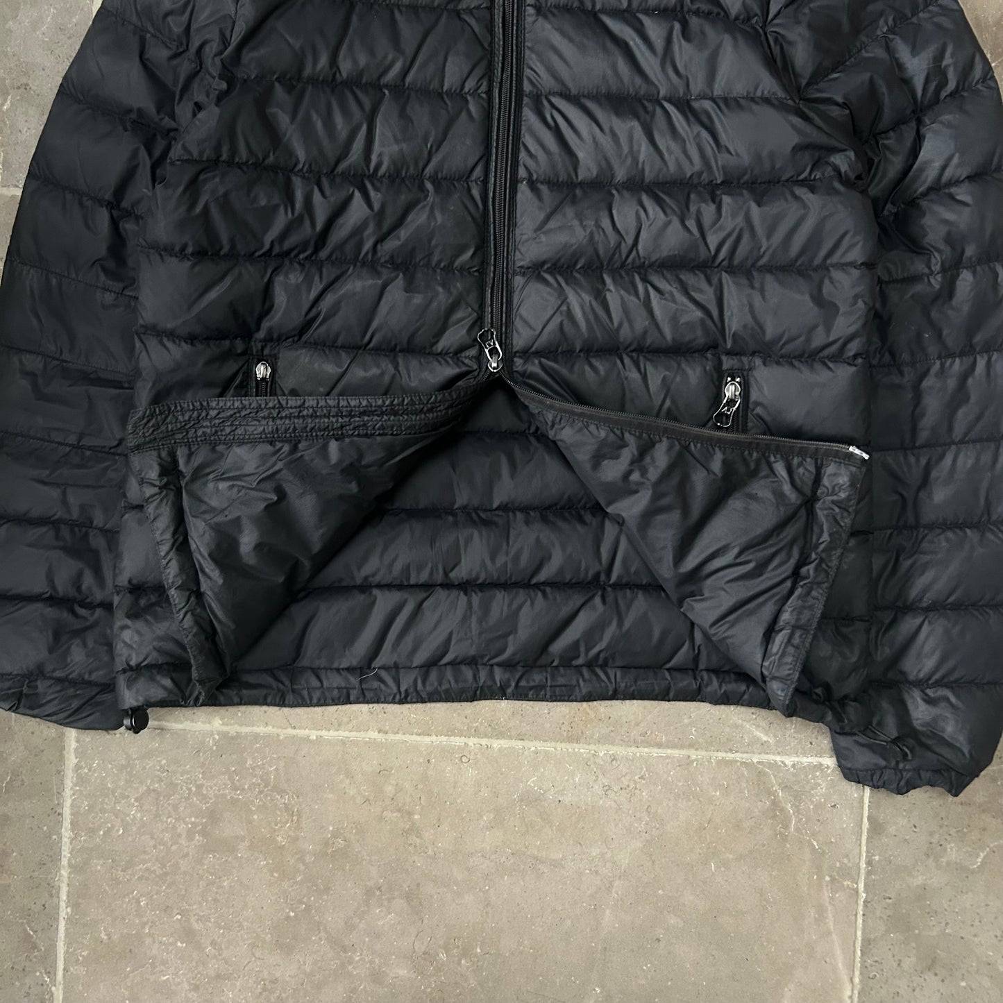 Vintage Armani Jeans Puffer Jacket Black M