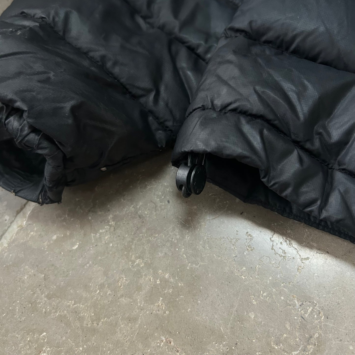 Vintage Armani Jeans Puffer Jacket Black M
