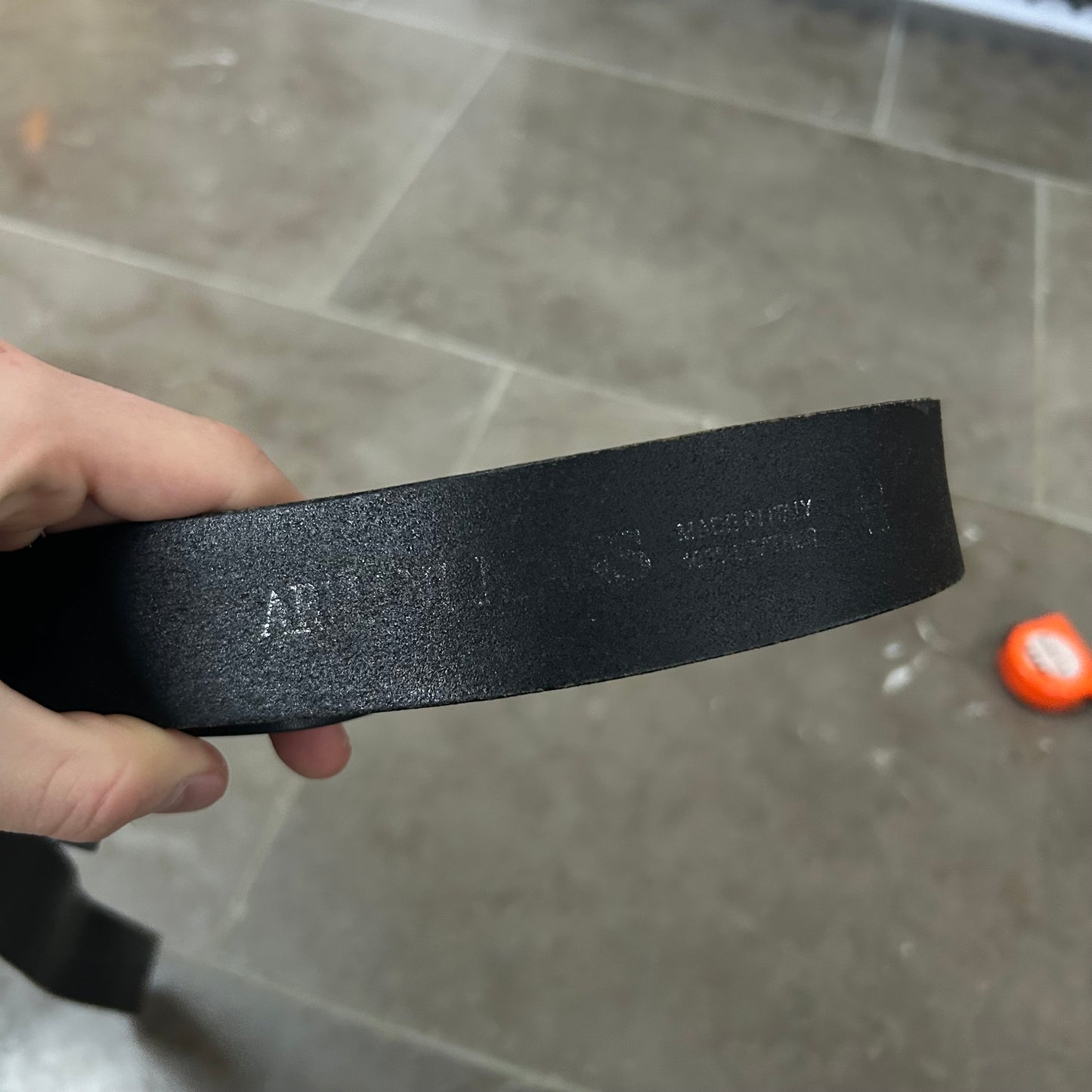 Vintage Armani Jeans Belt Black