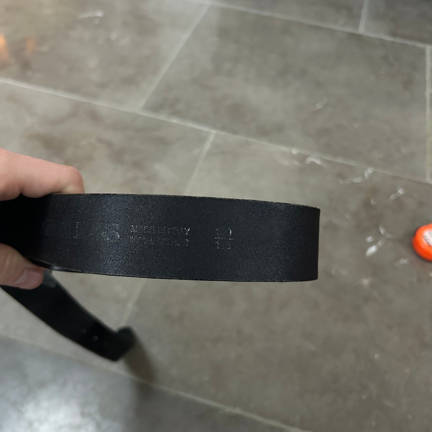 Vintage Armani Jeans Belt Black