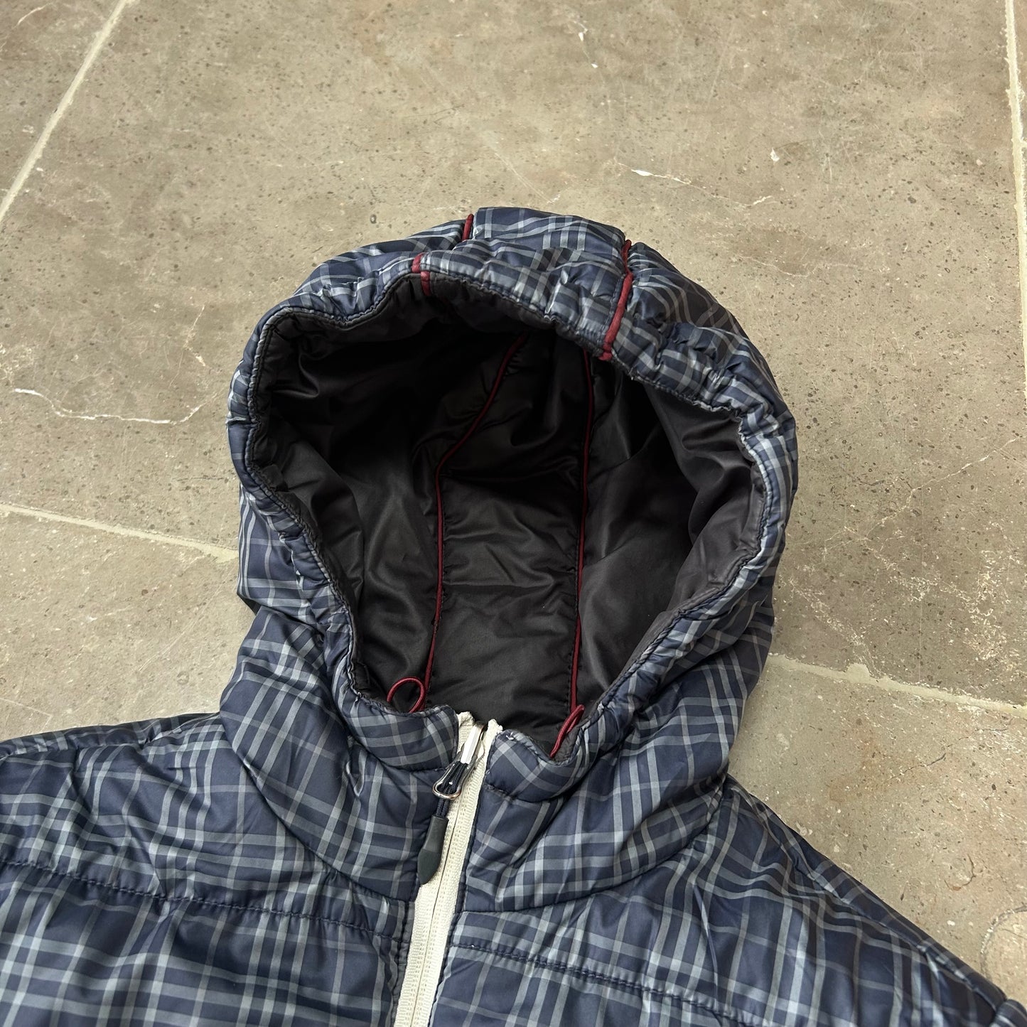 Vintage Armani Jeans Reversible Puffer Jacket Size S