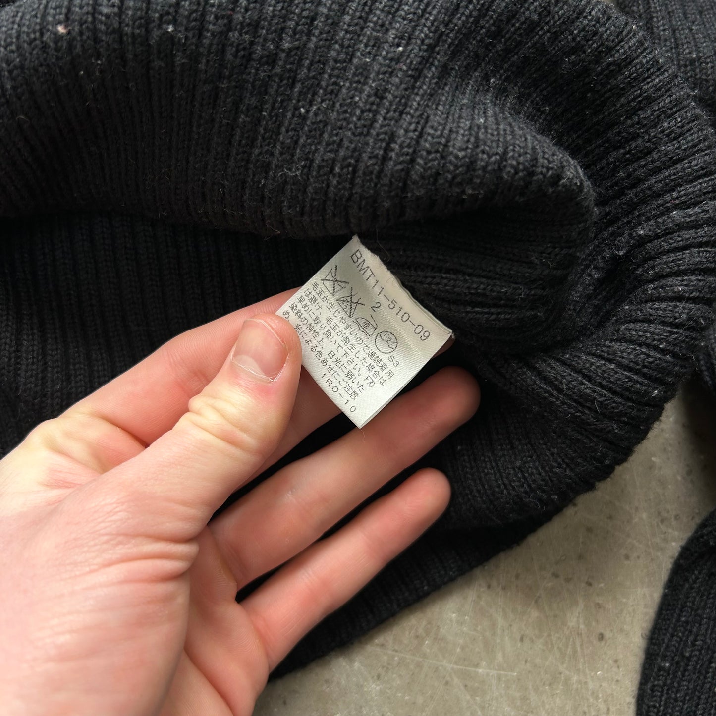 Burberry Black Label Nova Check Ribbed Knit Jumper S