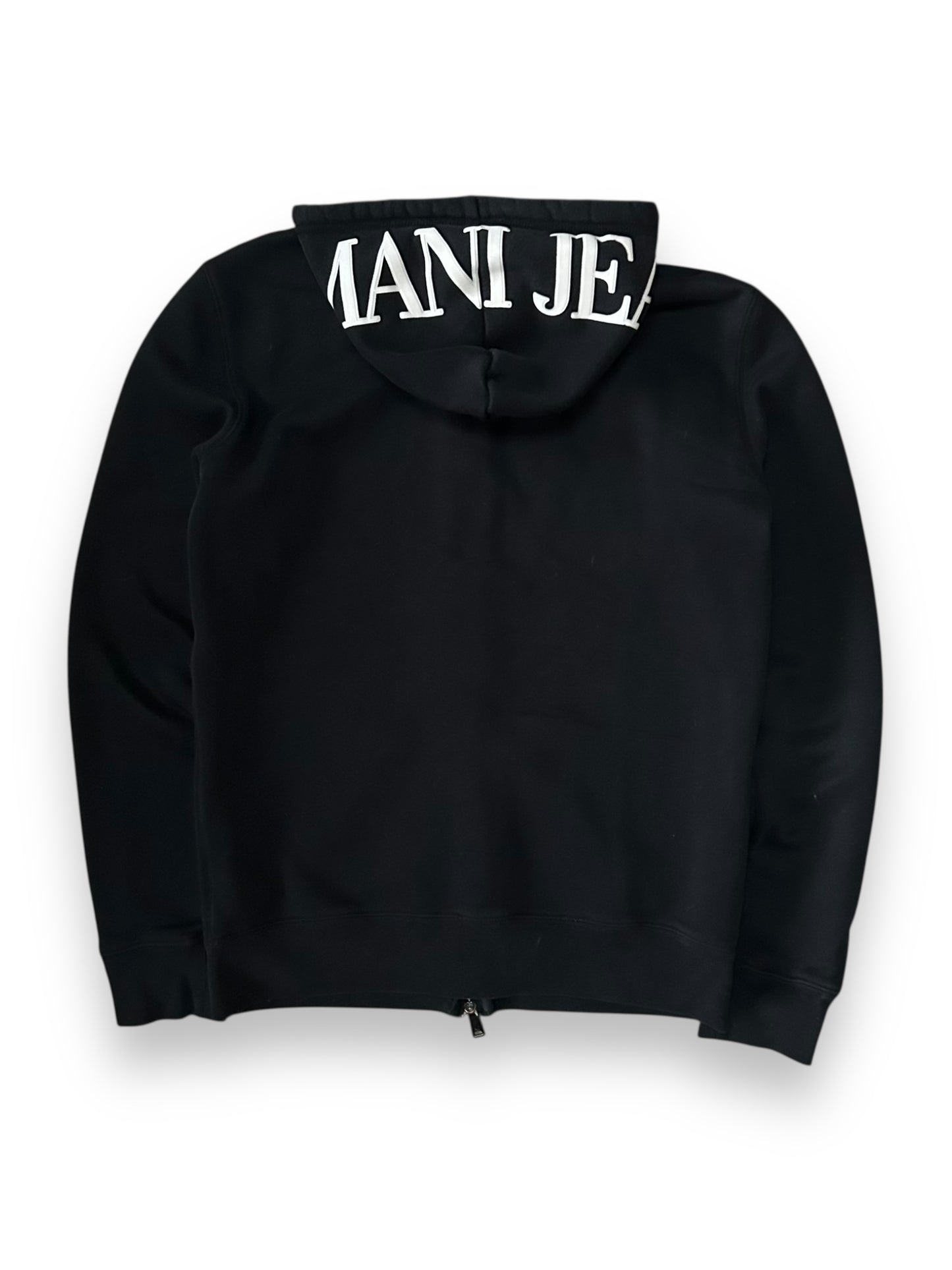 Mens Armani Jeans Logo Zip Up Hoodie Size M