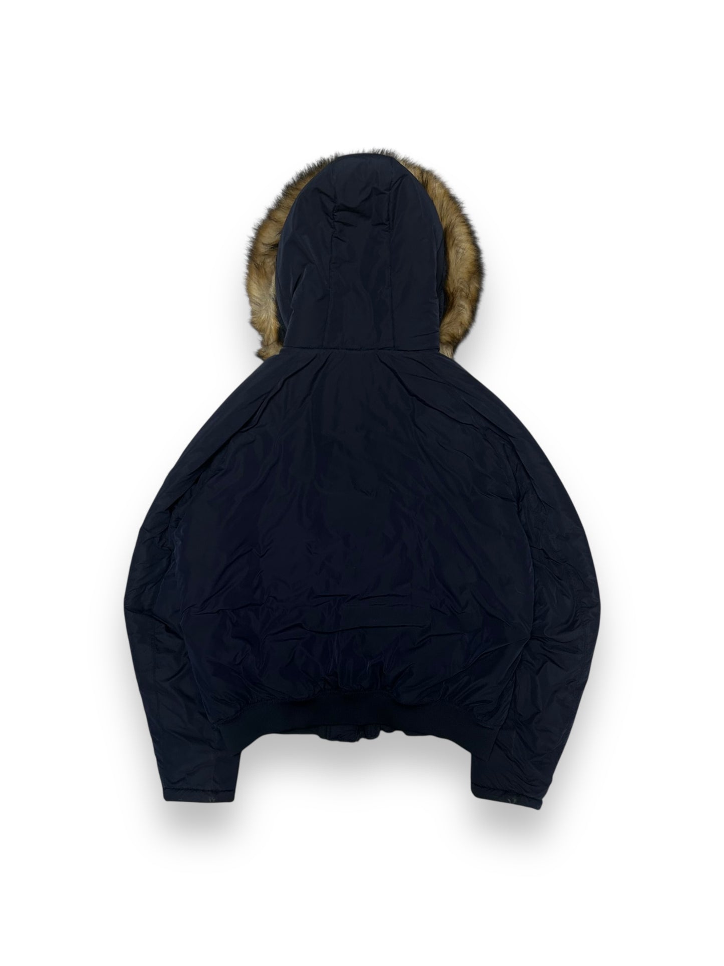 Armani Jeans Puffer Bomber Jacket Navy M