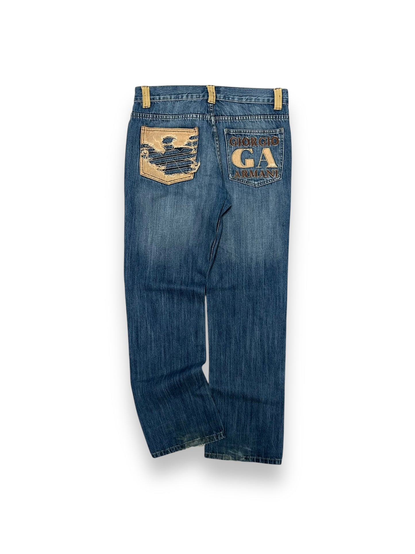Vintage Armani Jeans Denim Baggy Jeans W34 L32