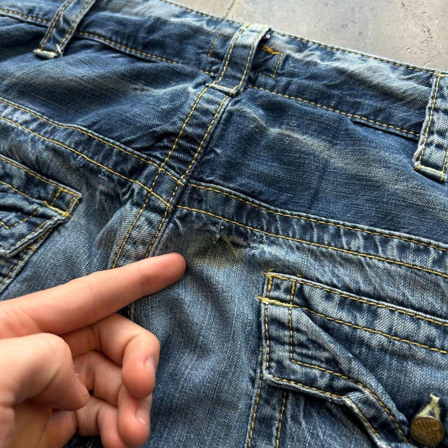 Vintage Armani Jeans Baggy Fit Jeans W36 L31