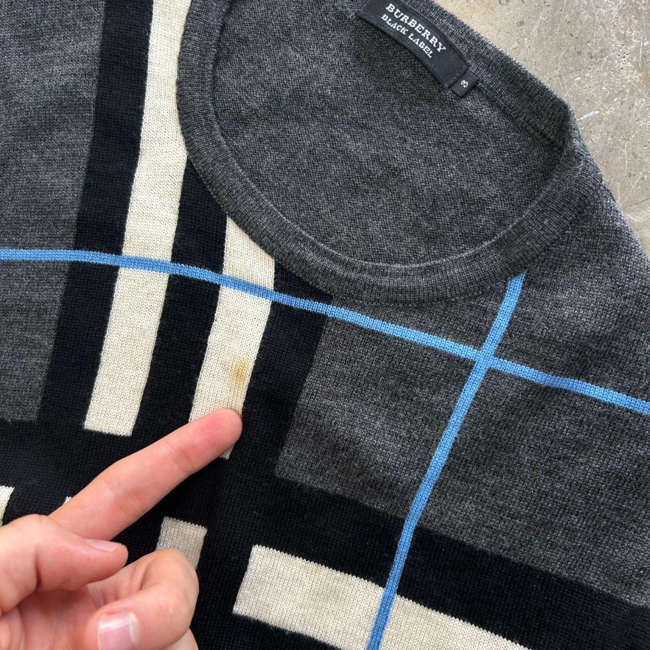 Burberry Black Label Nova Check Knit Lightweight Jumper M