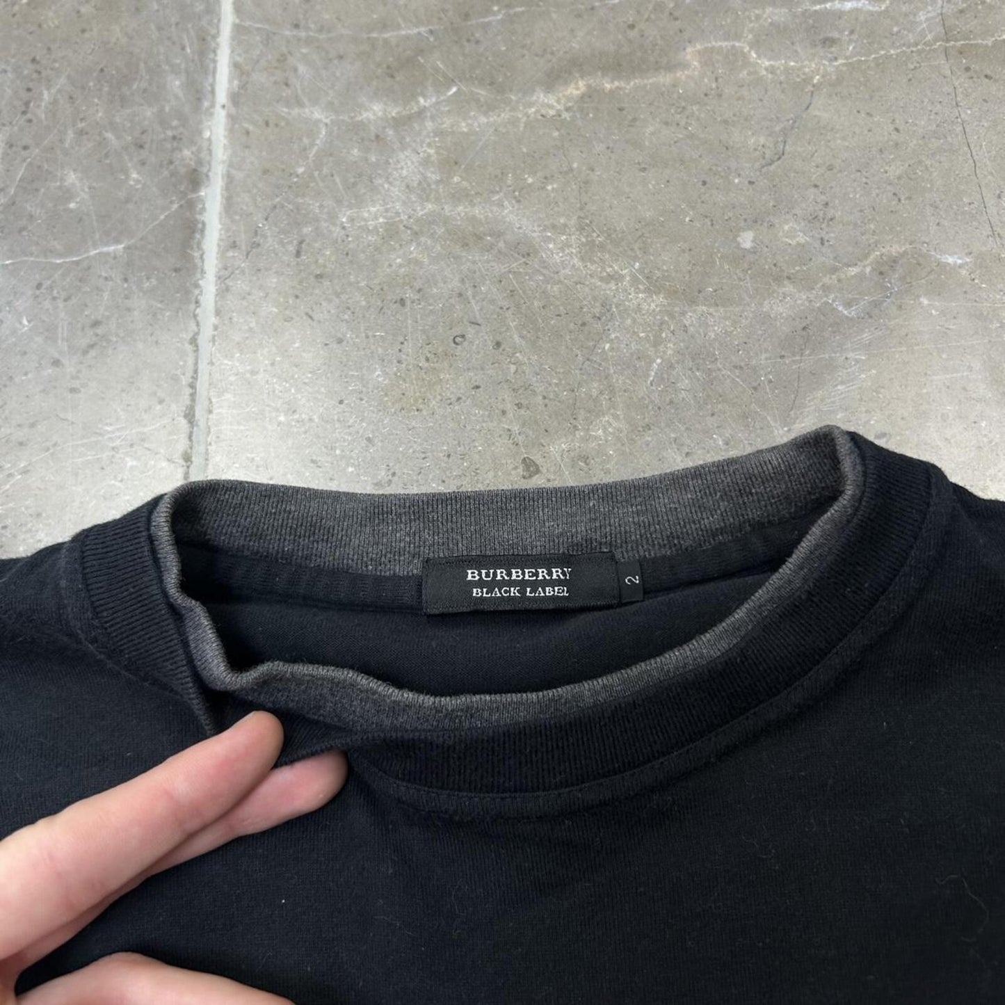 Burberry Black Label Layered Long Sleeve T Shirt S