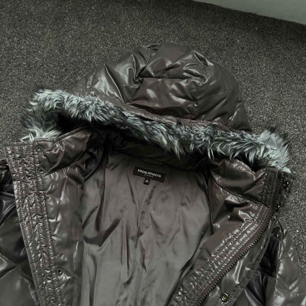 Japanese Fur Hood Puffer Jacket M