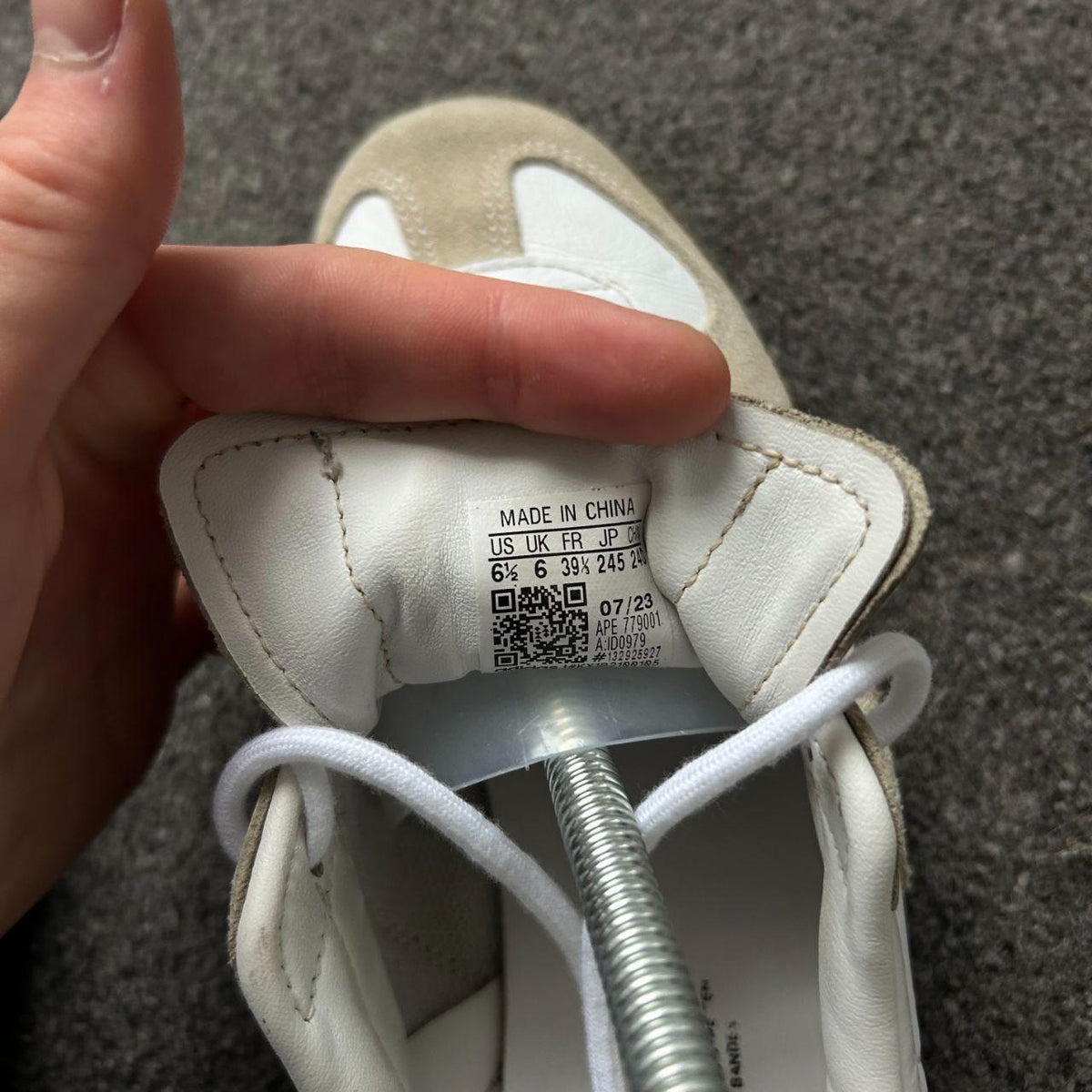 Adidas Bw Army Trainers White Grey UK 6