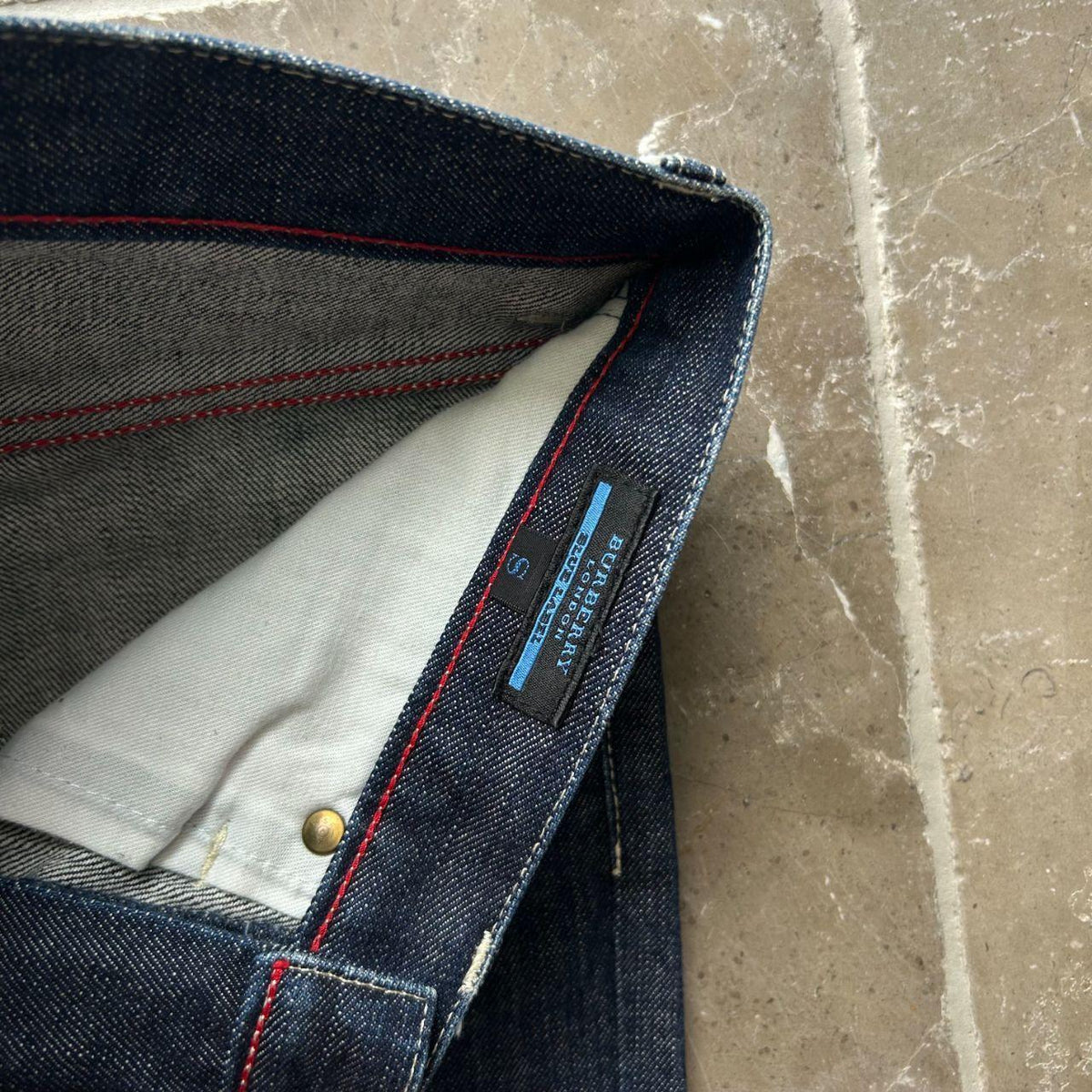 Vintage Burberry Blue Label Straight Raw Denim Jeans W29 L29