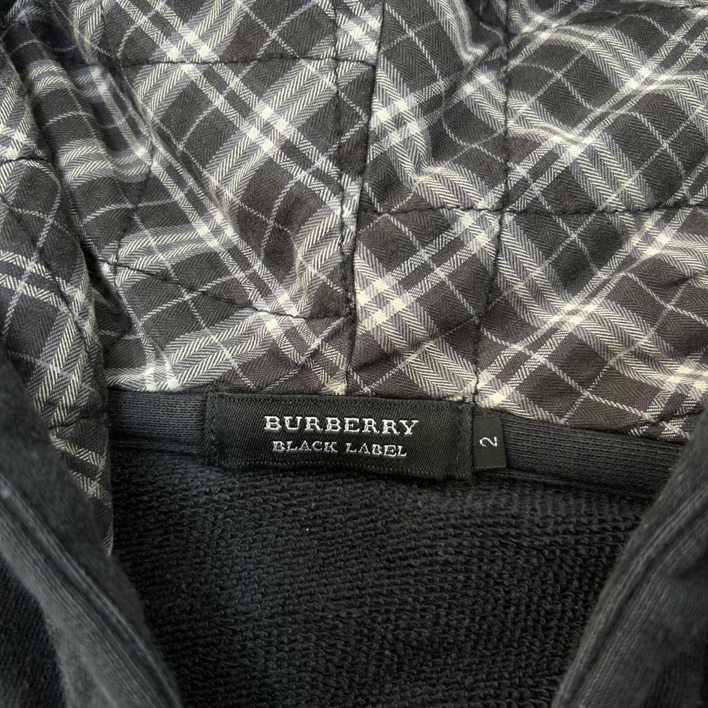 Burberry Black Label Nova Check Zip Up Hoodie S