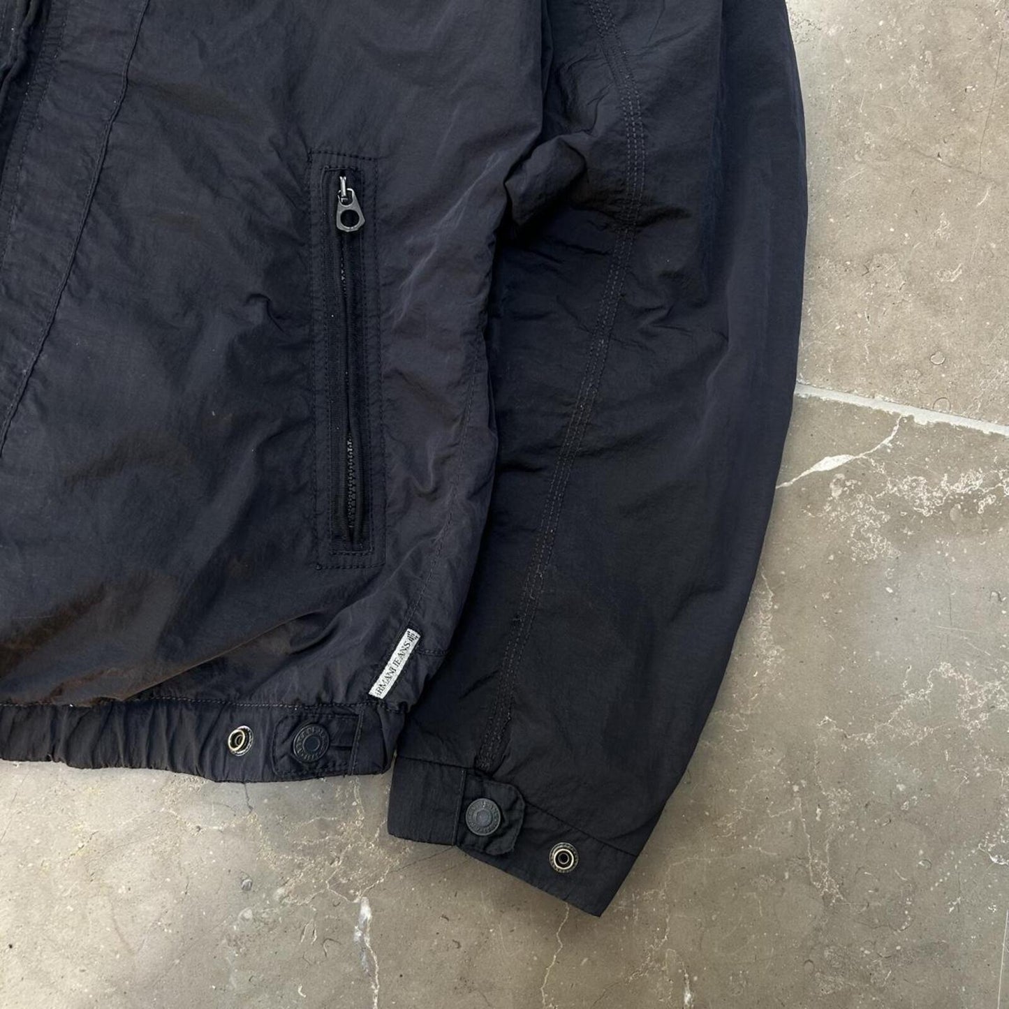 Vintage Armani Jeans Nylon Windbreaker Jacket L